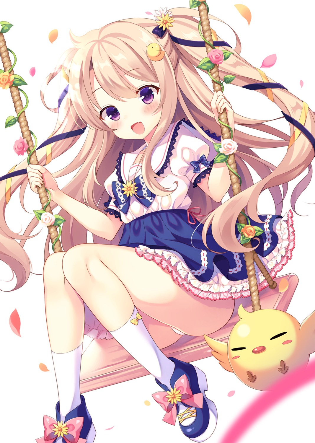 dress heels loli nanohana_kohina pantsu skirt_lift