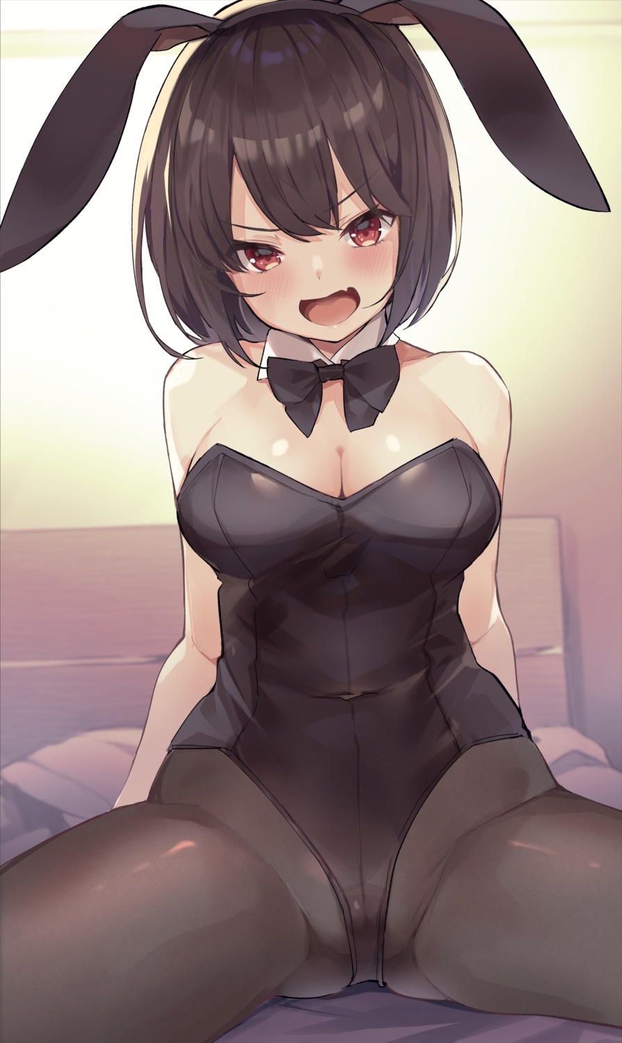 animal_ears bunny_ears bunny_girl masco no_bra pantyhose