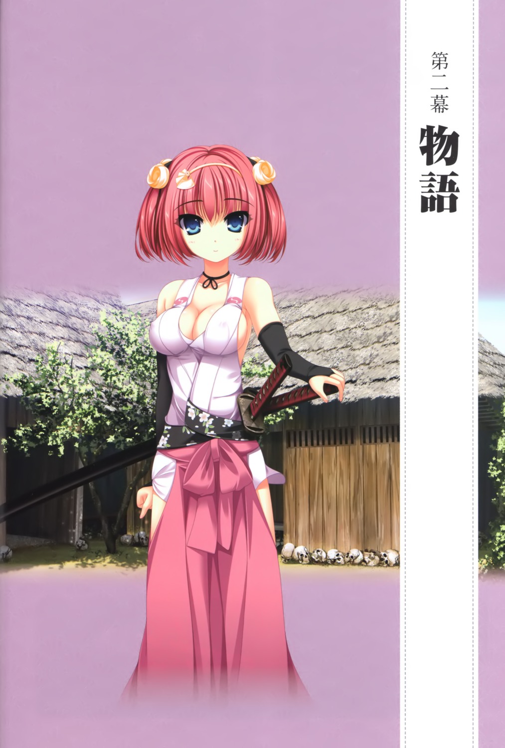 chuushingura_46＋1 cleavage erect_nipples inre_(company) japanese_clothes no_bra nui ooishi_chikara sword