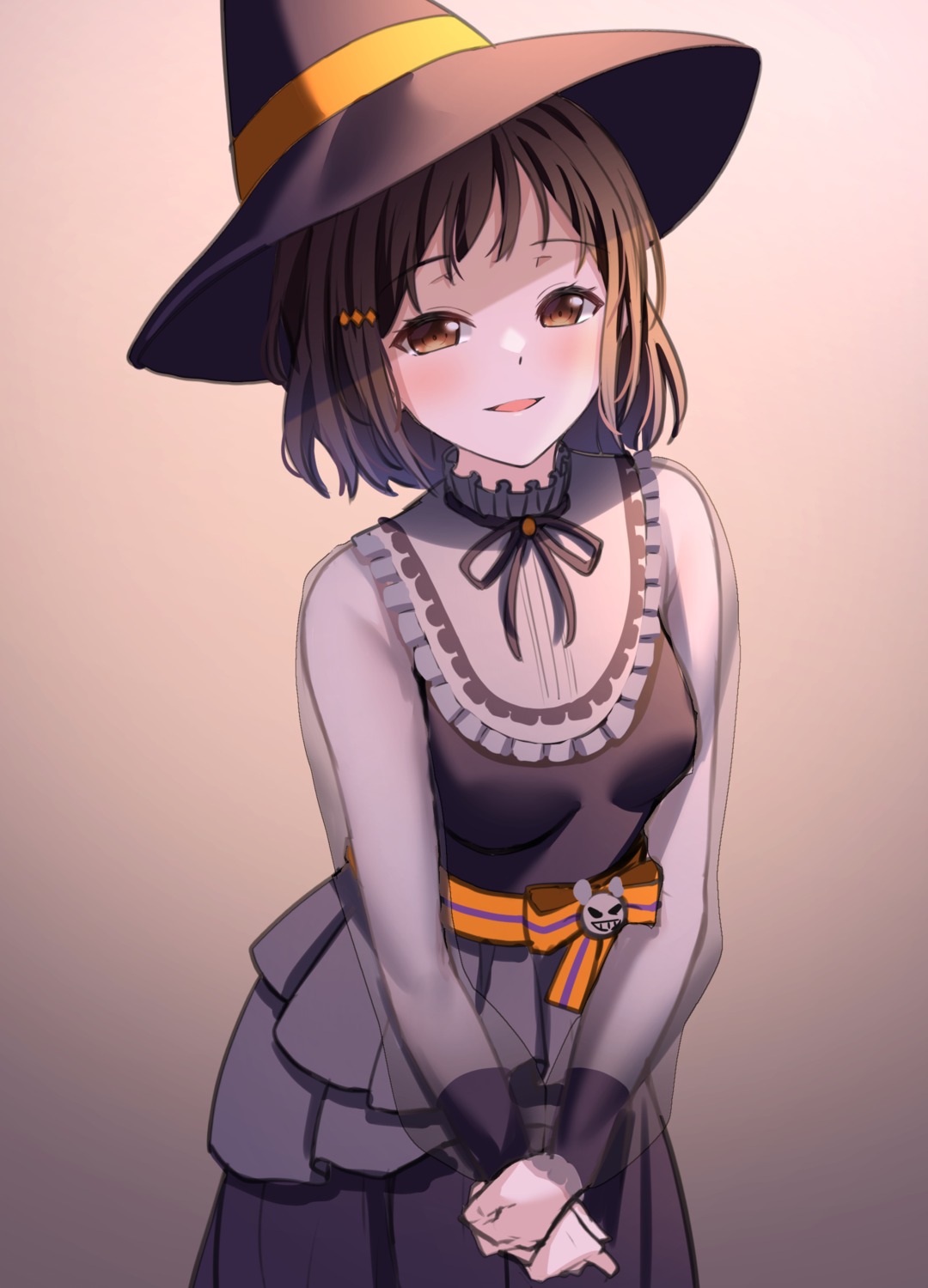 bang_dream! halloween hazawa_tsugumi ptal see_through sketch witch