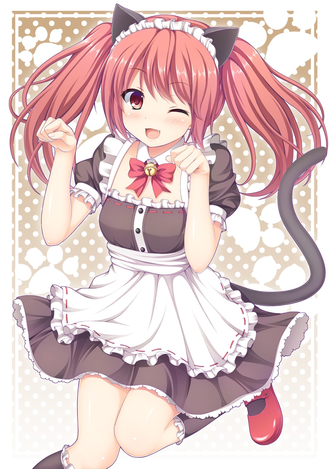 animal_ears maid nakamura_sumikage nekomimi tail