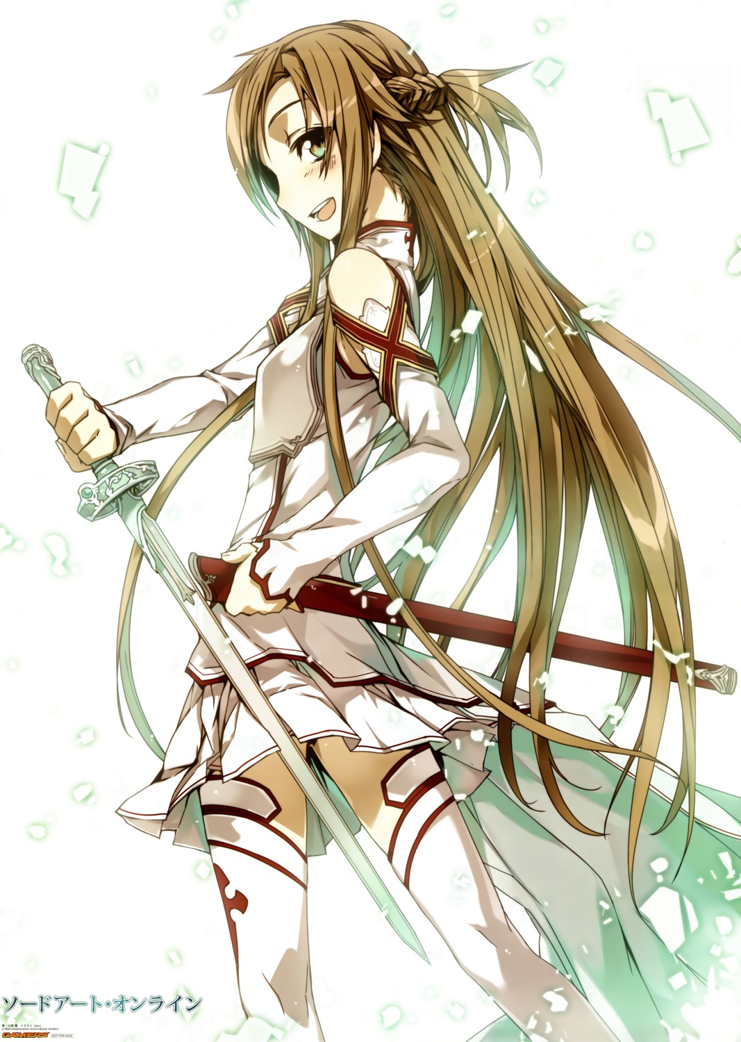 abec asuna_(sword_art_online) sword sword_art_online thighhighs