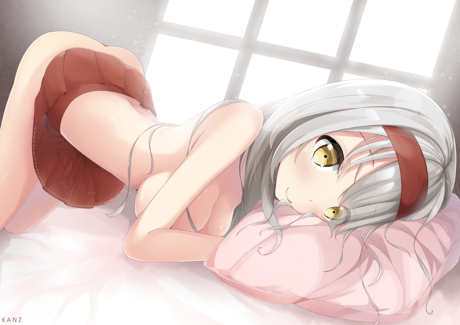 kantai_collection kanz nopan shoukaku_(kancolle) topless