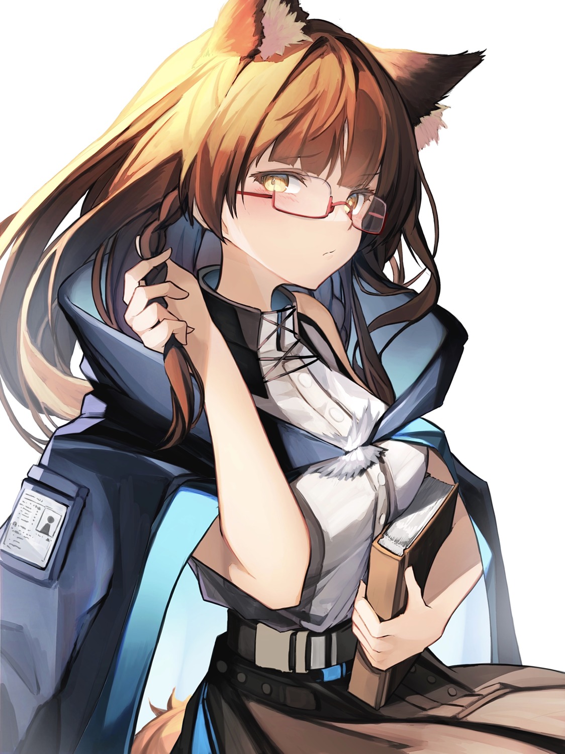 animal_ears arknights megane tab_head tail