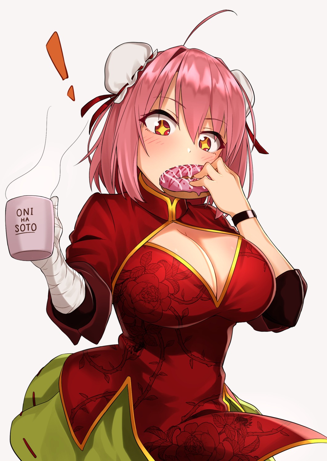 asian_clothes cleavage greenkohgen ibaraki_kasen touhou