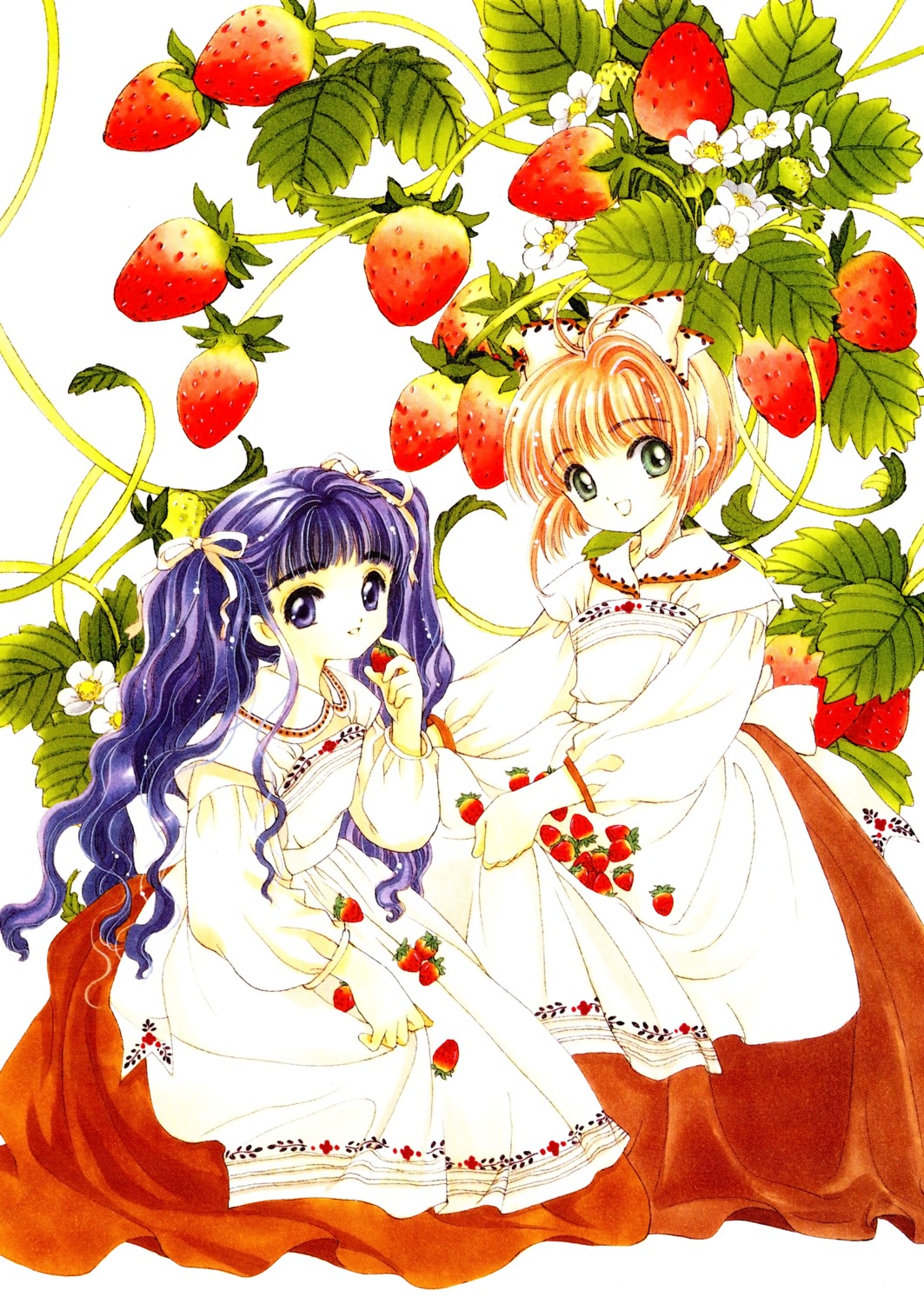 card_captor_sakura clamp daidouji_tomoyo dress kinomoto_sakura