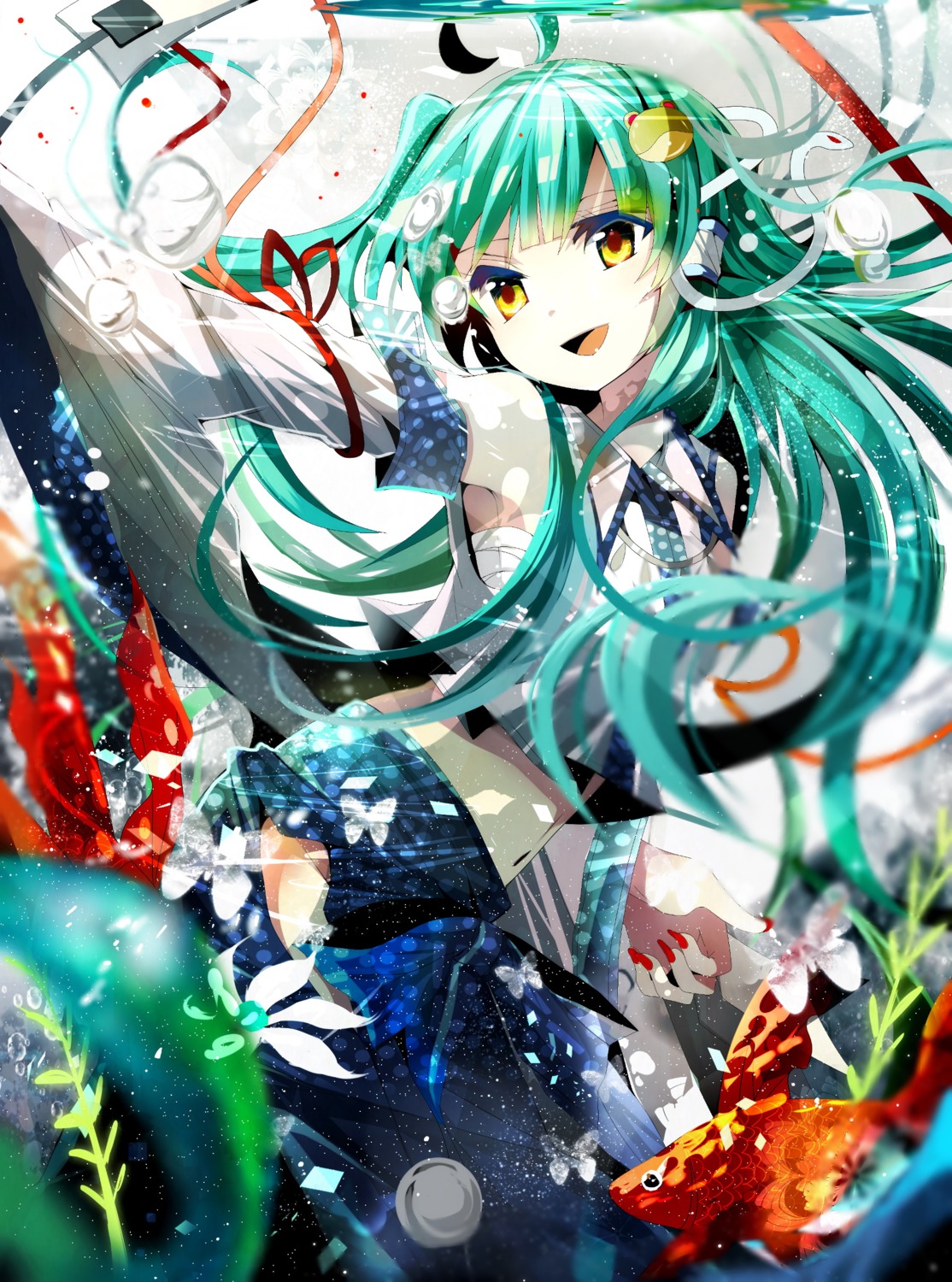 fumiko_(miruyuana) kochiya_sanae nopan touhou