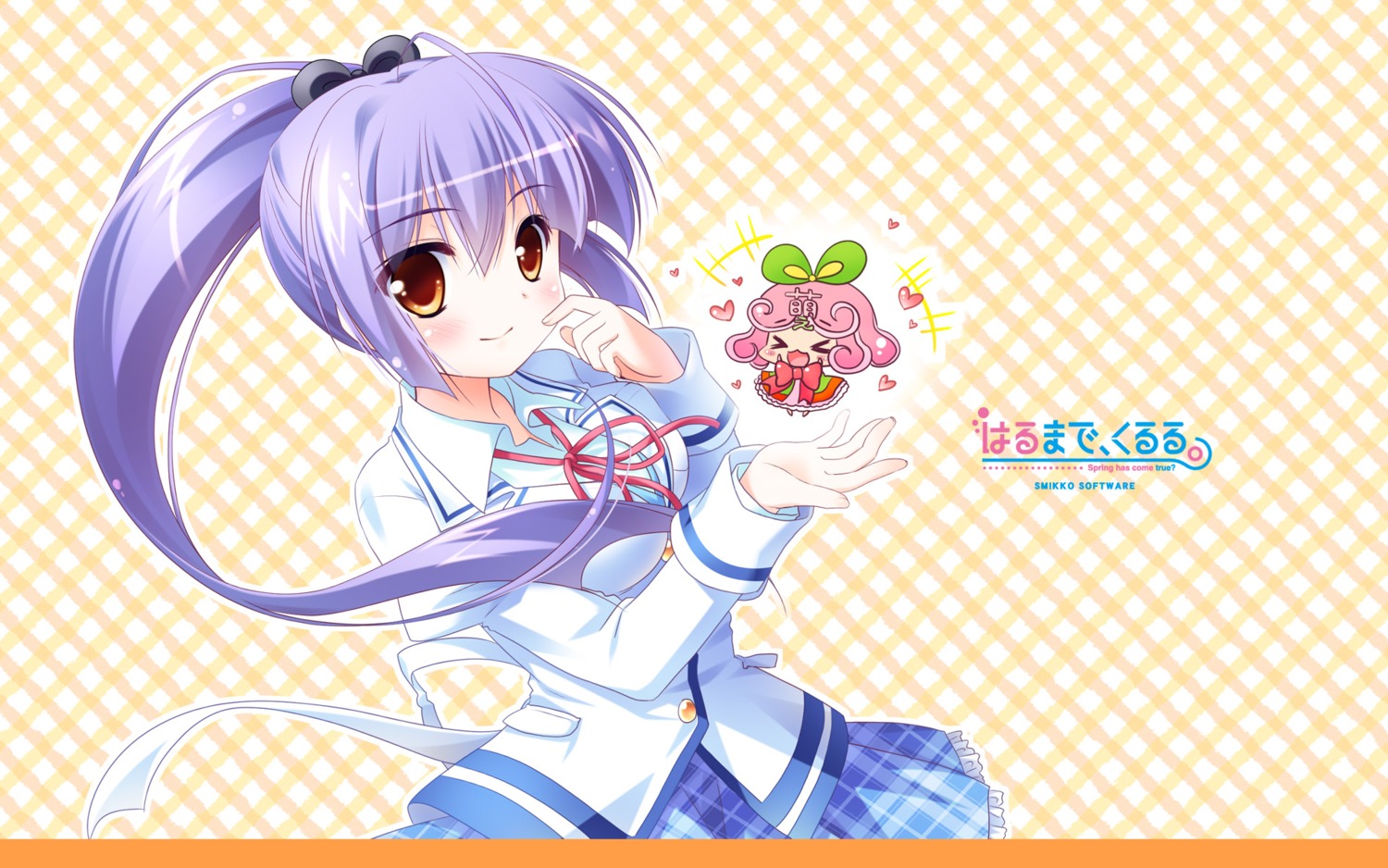 harumade_kururu hirose_madoka sasai_saji seifuku shiwasu_horio sumikko-soft wallpaper