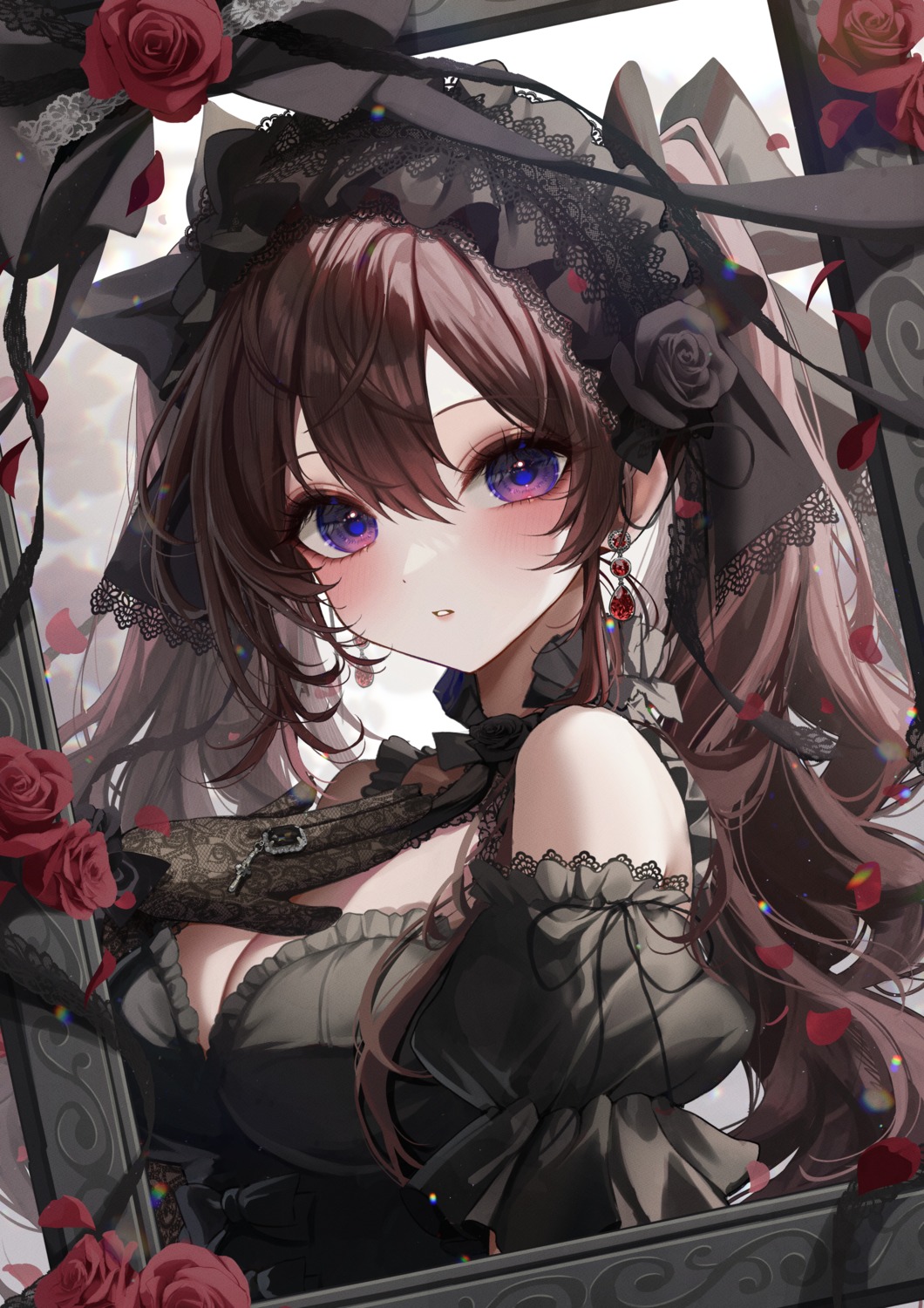 cleavage gothic_lolita ichinose_shiki kudou_eru lolita_fashion the_idolm@ster the_idolm@ster_cinderella_girls