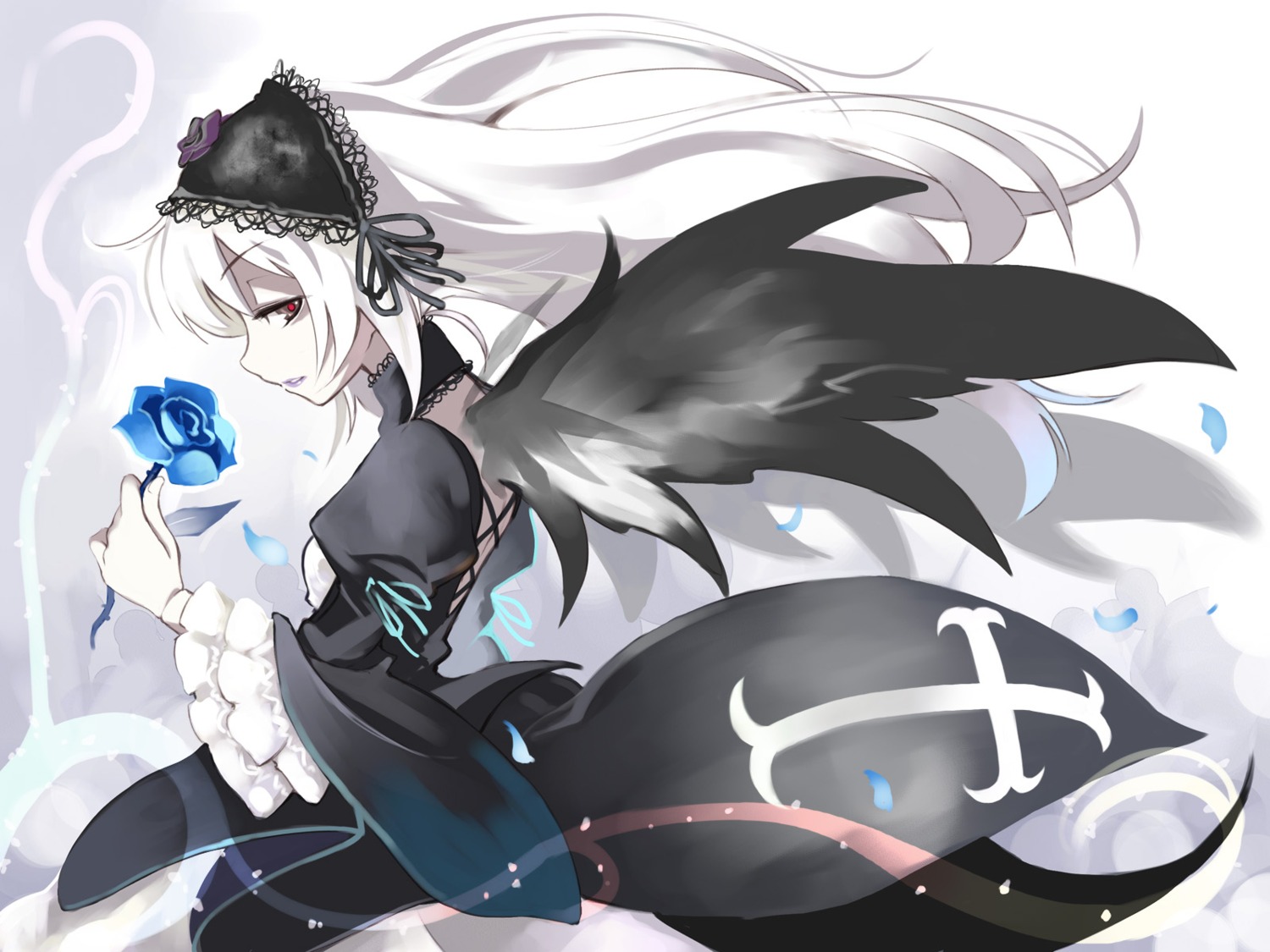 gothic_lolita lolita_fashion rozen_maiden suigintou ushiki_yoshitaka wallpaper