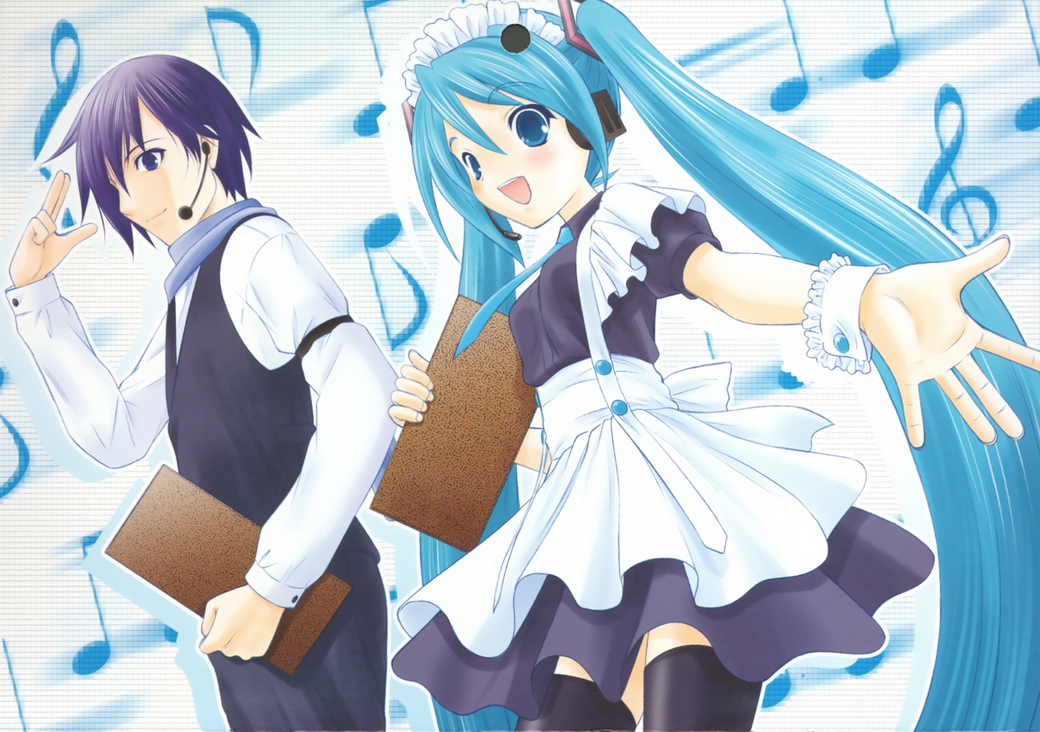 calendar hapido hatsune_miku kaito vocaloid