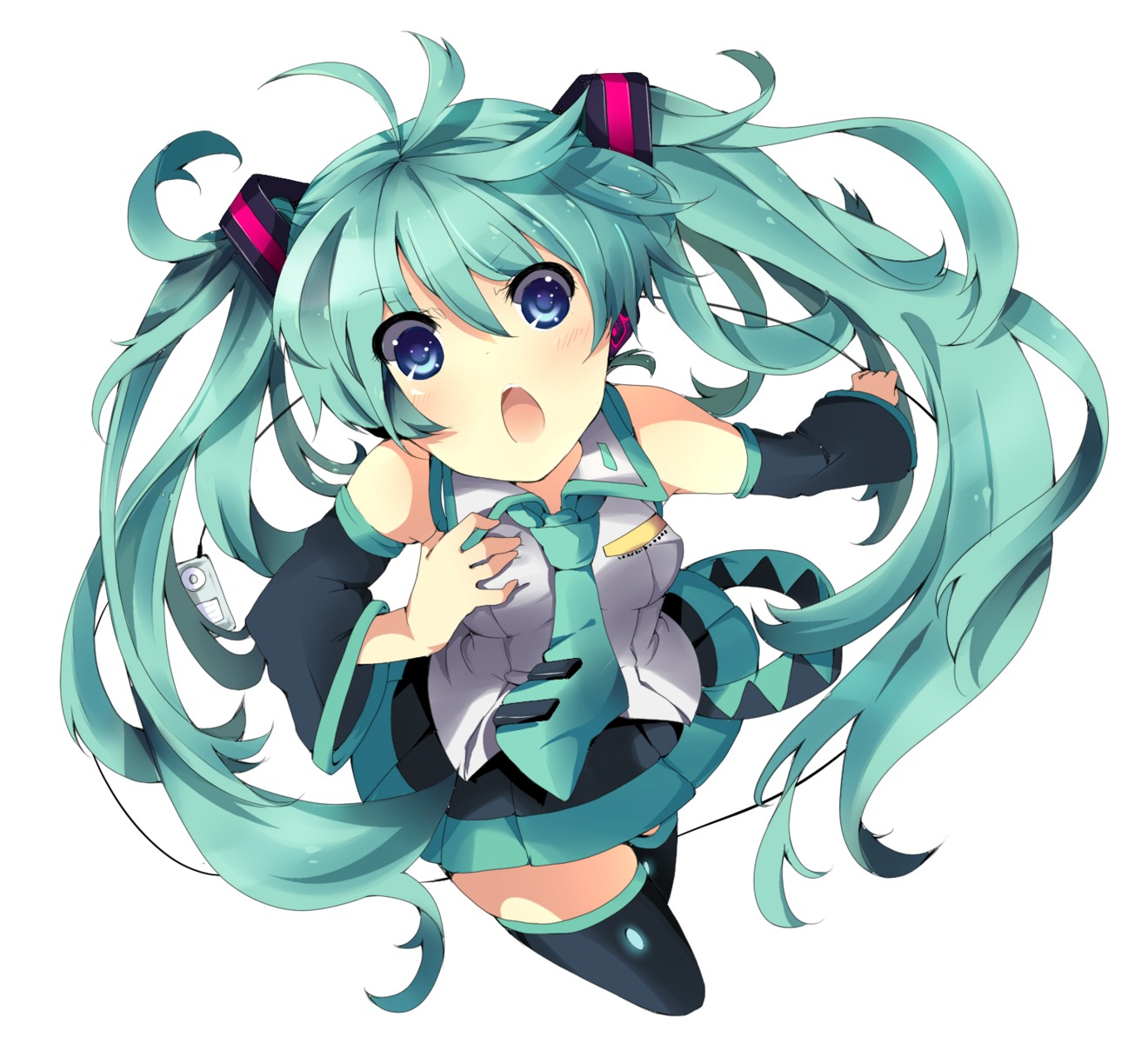 enje_(pixiv3289887) hatsune_miku rojiko thighhighs vocaloid