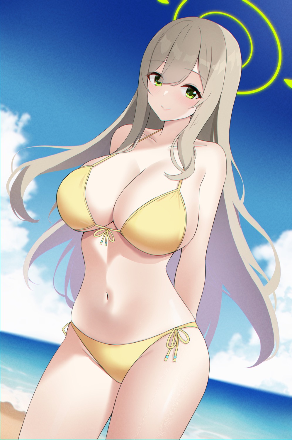 akagi_koku bikini blue_archive halo izayoi_nonomi swimsuits