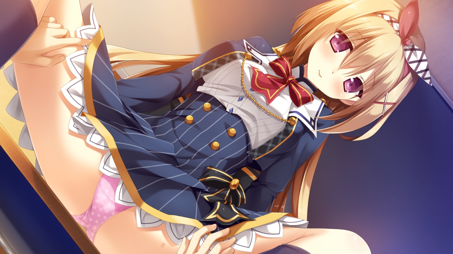 game_cg hulotte ikegami_akane kamidanomi_shisugite_ore_no_mirai_ga_yabai kanbayashi_mao pantsu seifuku