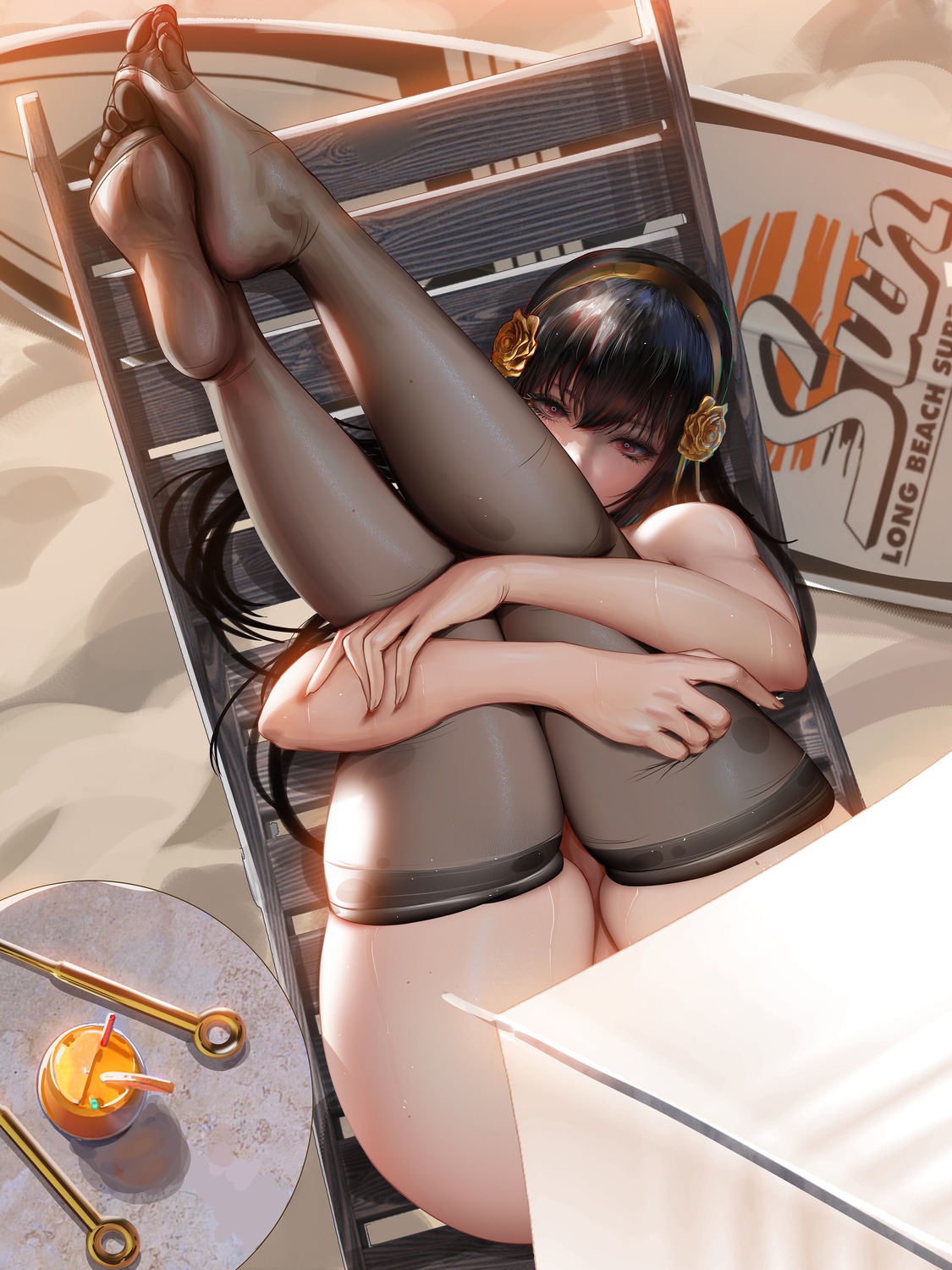 bottomless feet liang_xing spy_x_family thighhighs yor_briar