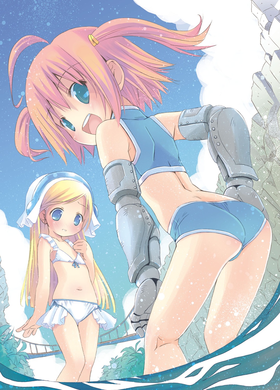 ass bikini loli mecha_musume pop swimsuits wet