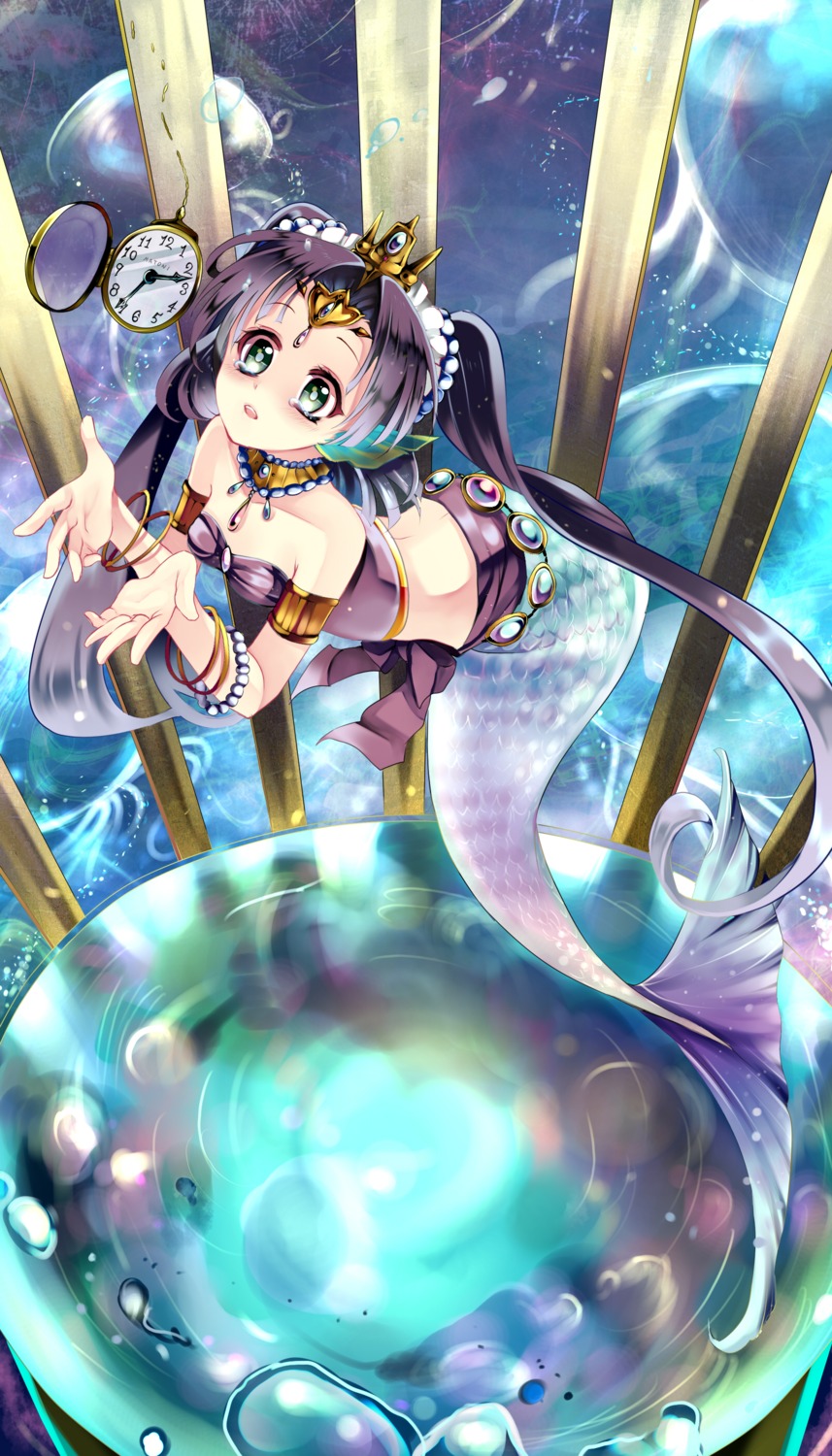 cleavage kurabayashi_matoni mermaid monster_girl