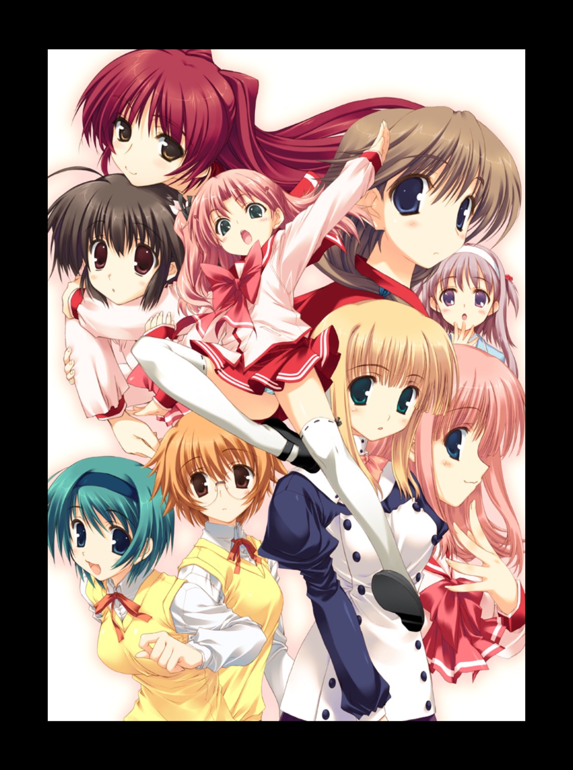 amaduyu_tatsuki kawata_hisashi komaki_ikuno kouno_harumi kousaka_tamaki maaryan mitsumi_misato nakamura_takeshi nanako seifuku silfa to_heart_(series) to_heart_2 to_heart_2_another_days yamada_michiru yoshioka_chie yuzuhara_konomi