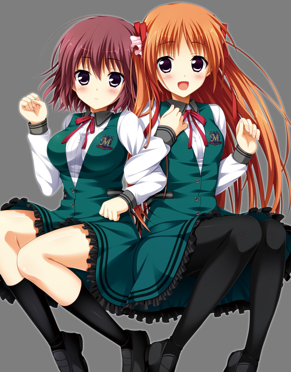 asa_project fuyuichi_monme kita_kyouko kita_mei pantyhose puramai_wars seifuku transparent_png