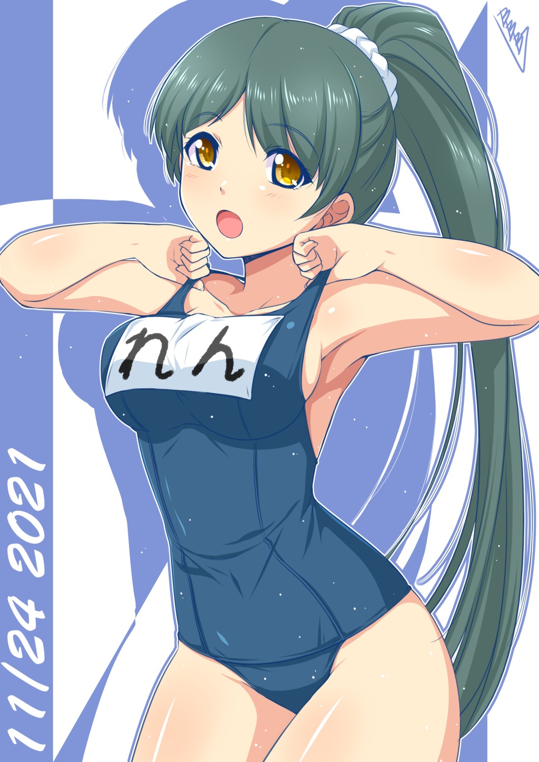 bunji hazuki_ren love_live!_superstar!! school_swimsuit swimsuits