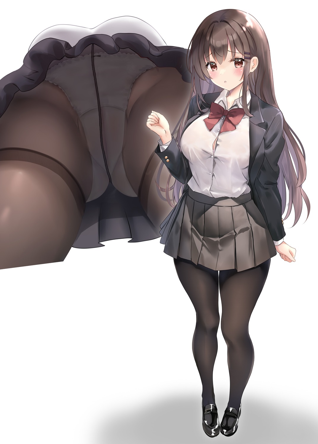 bra cameltoe pantsu pantyhose rika-tan see_through seifuku