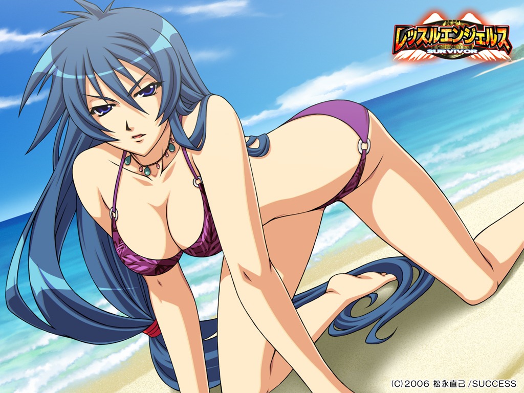 bikini cleavage hal nakamori_azumi success swimsuits wallpaper wrestle_angels wrestle_angels_survivor