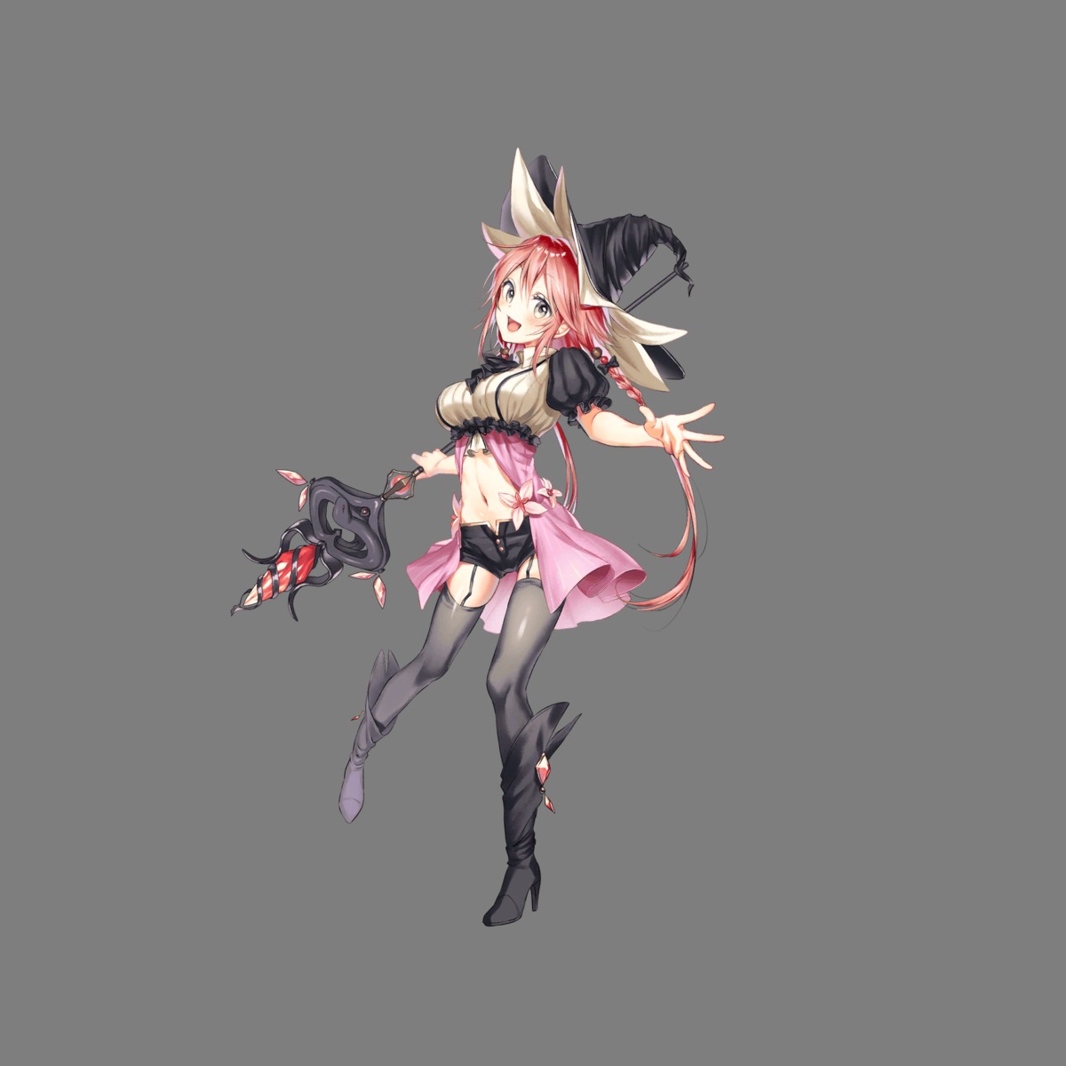 heels hoshi_no_girls_odyssey stockings thighhighs transparent_png weapon witch