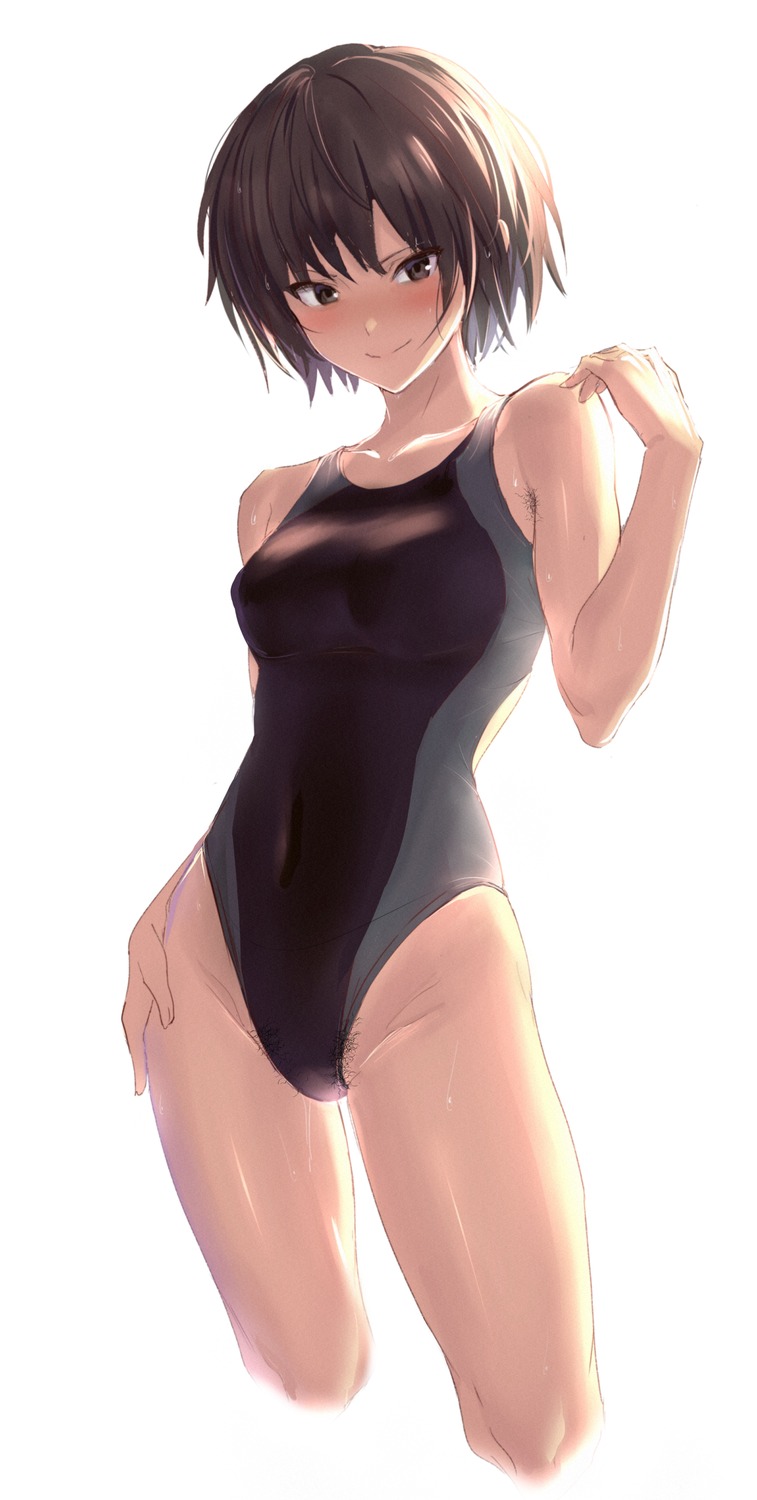 amagami nanasaki_ai pubic_hair school_swimsuit swimsuits ulrich_(tagaragakuin)