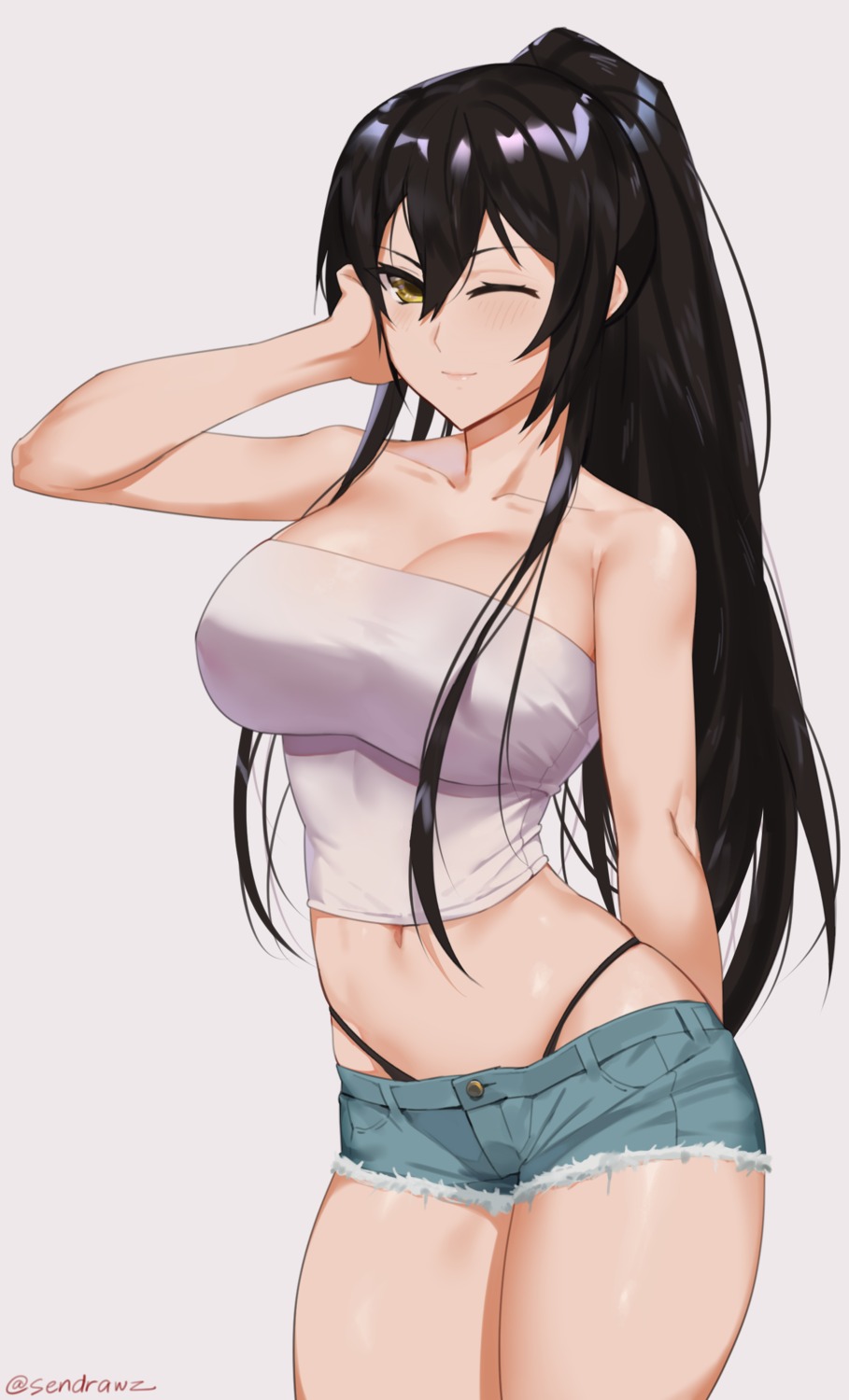 cleavage pantsu sendrawz shirase_sakuya the_idolm@ster the_idolm@ster_shiny_colors