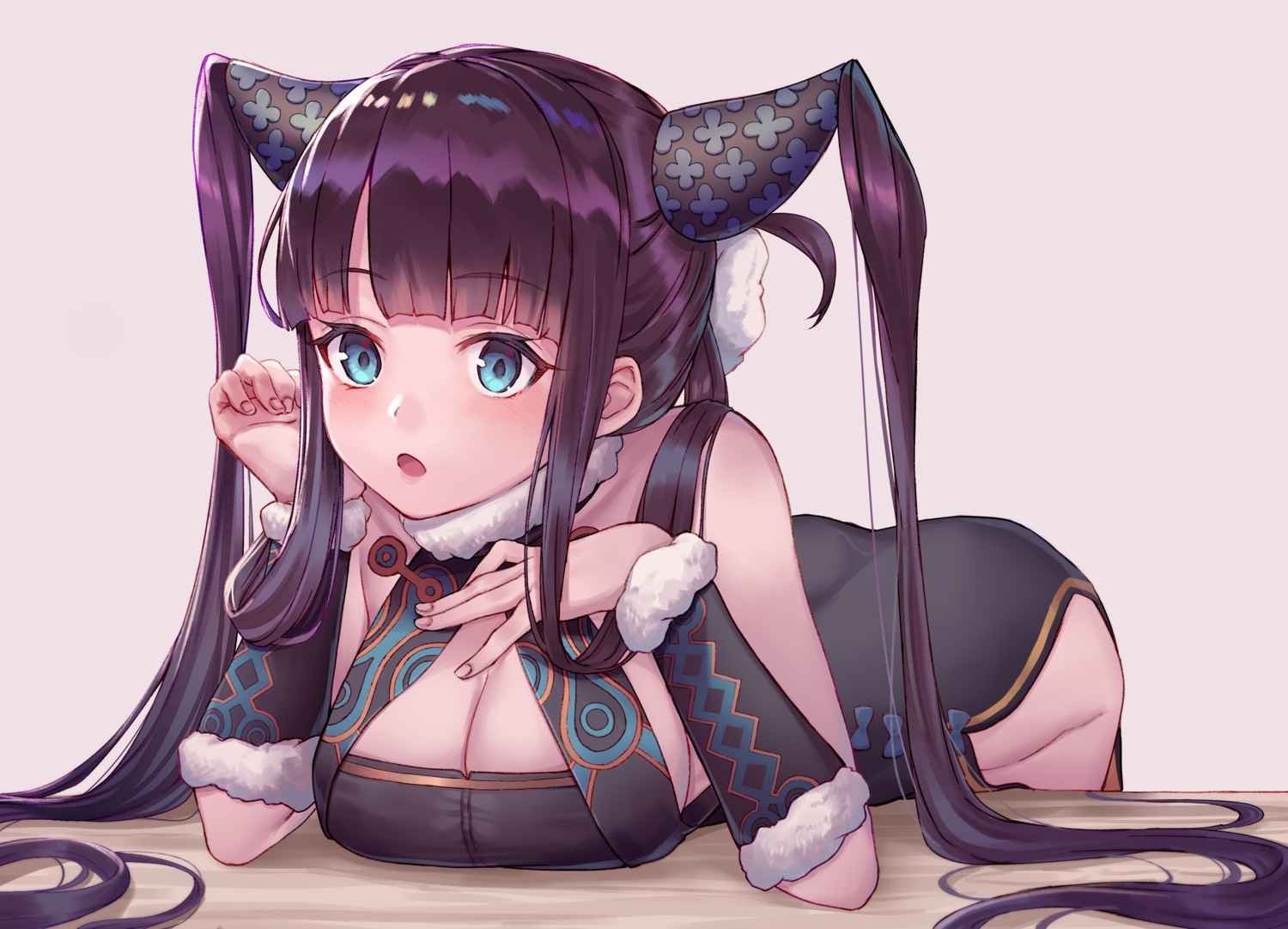 arl asian_clothes cleavage fate/grand_order horns nopan yang_guifei_(fate/grand_order)