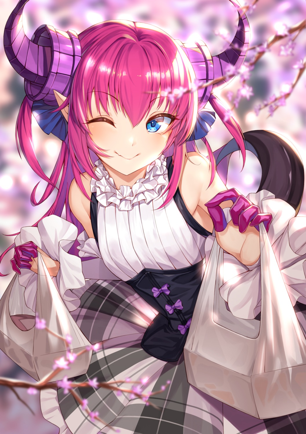 btraphen elizabeth_bathory fate/extra fate/extra_ccc fate/grand_order fate/stay_night horns pointy_ears tail