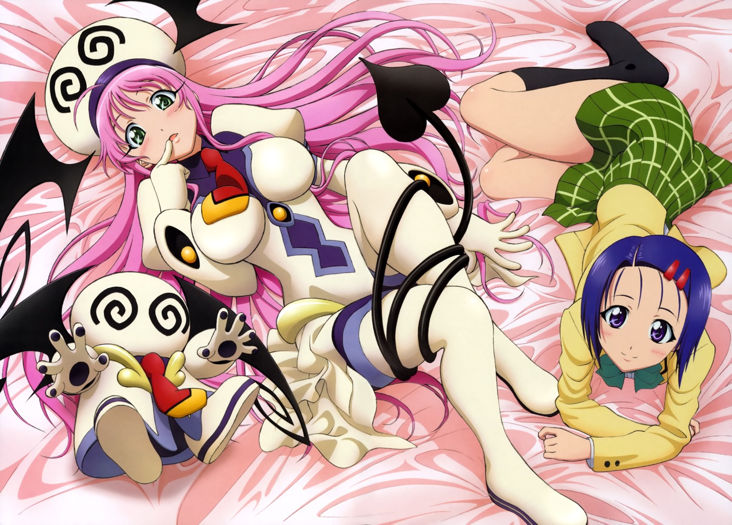 lala_satalin_deviluke oka_yuuichi peke sairenji_haruna seifuku tail to_love_ru