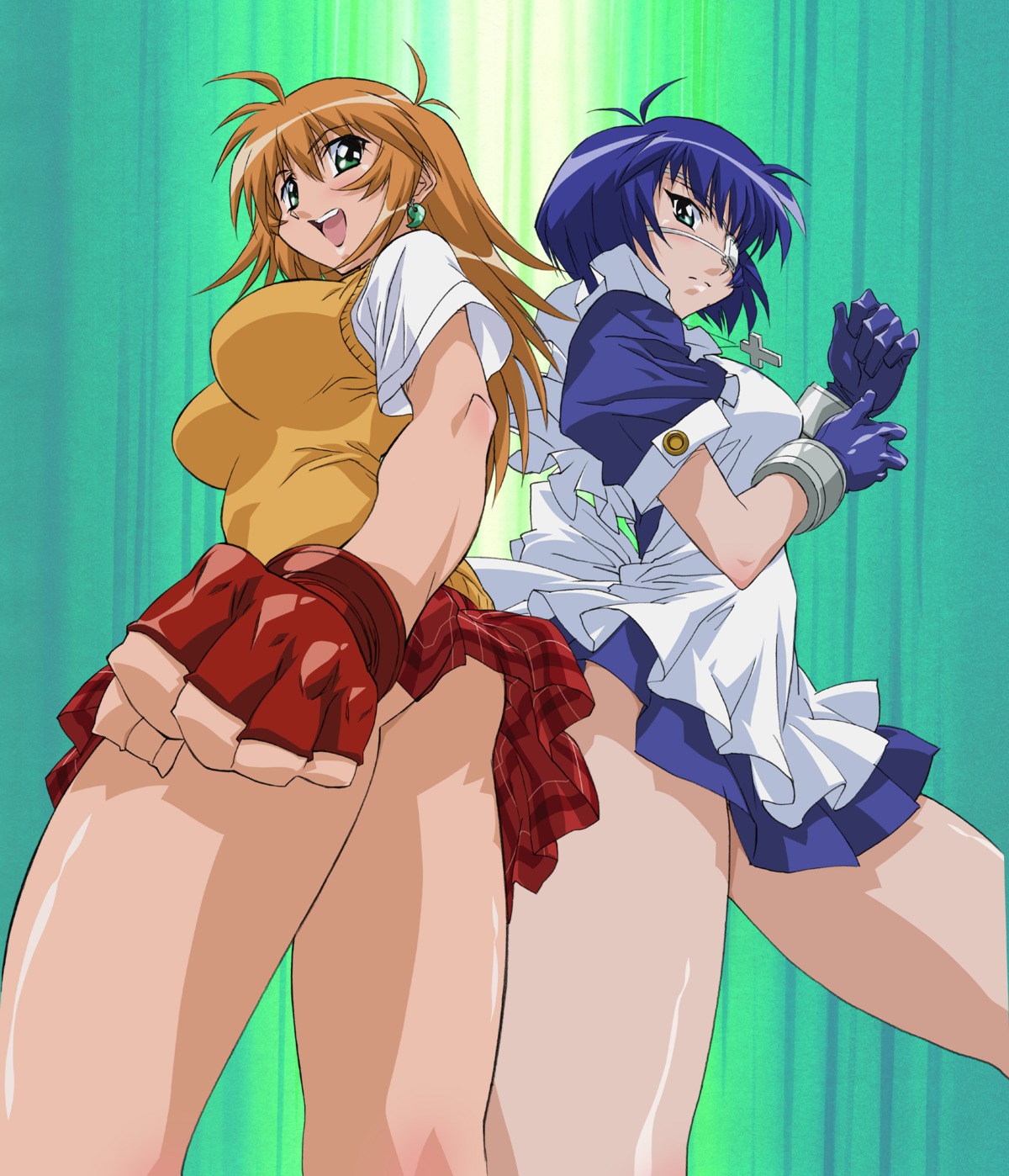 eyepatch ikkitousen ryomou_shimei seifuku sonsaku_hakufu