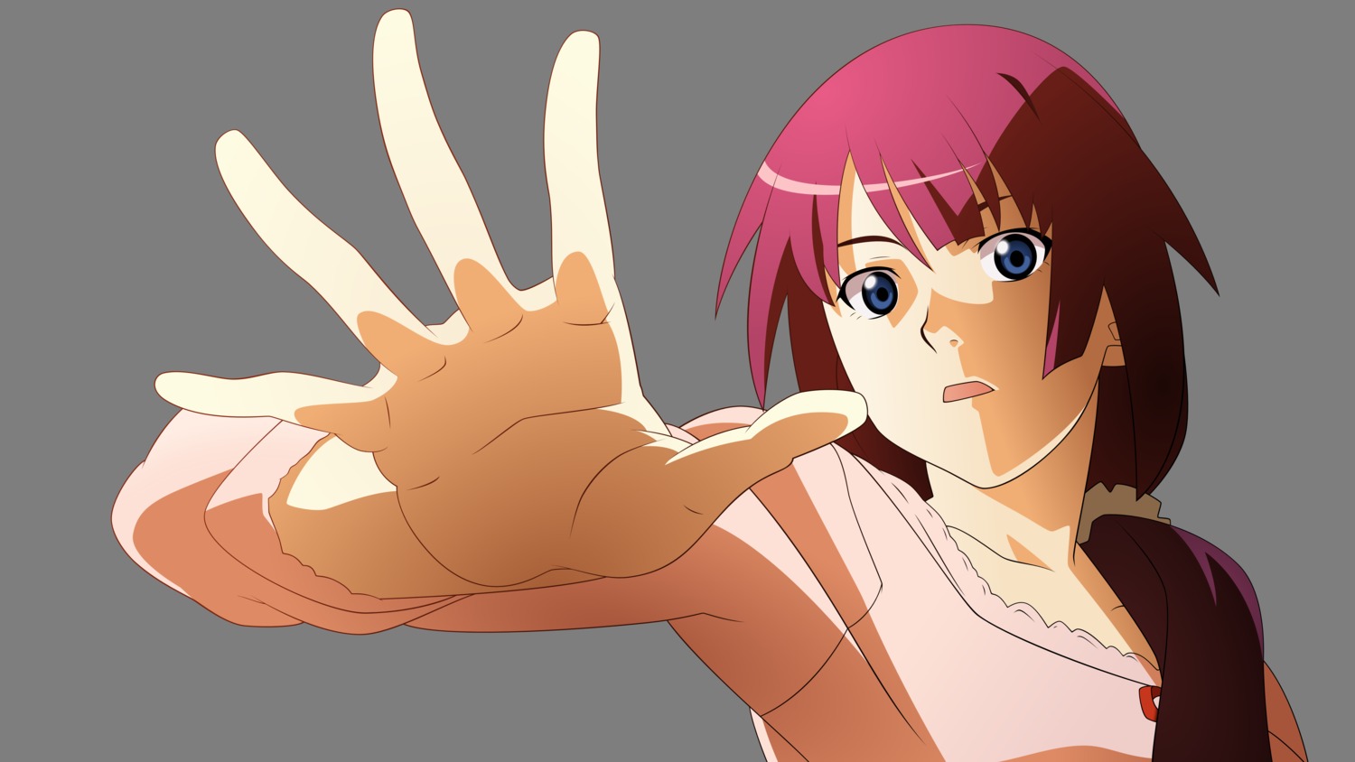 bakemonogatari monogatari_(series) nisemonogatari senjougahara_hitagi transparent_png vector_trace