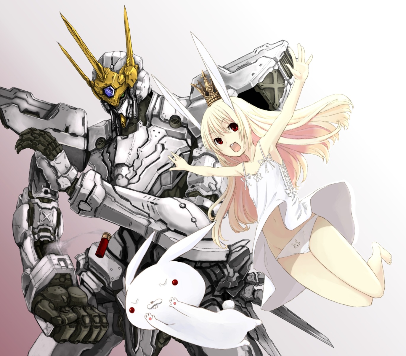 animal_ears arigato_usagi koutenbelg_no_youhei loli mecha pantsu