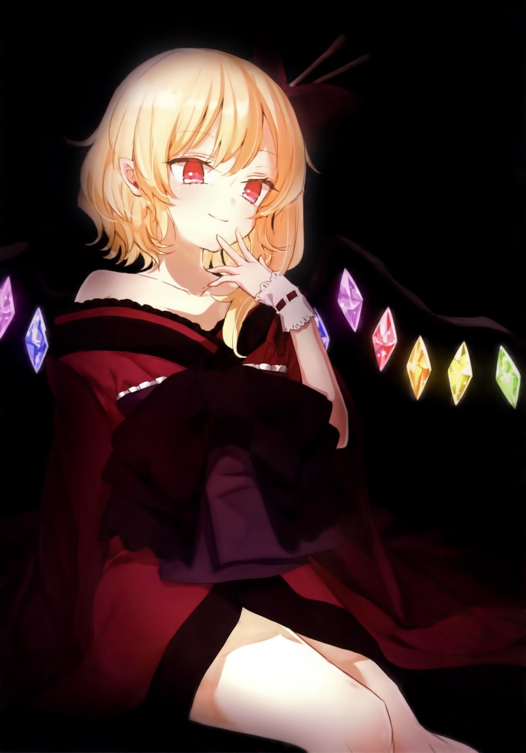 flandre_scarlet honotai pointy_ears ponopp touhou wings