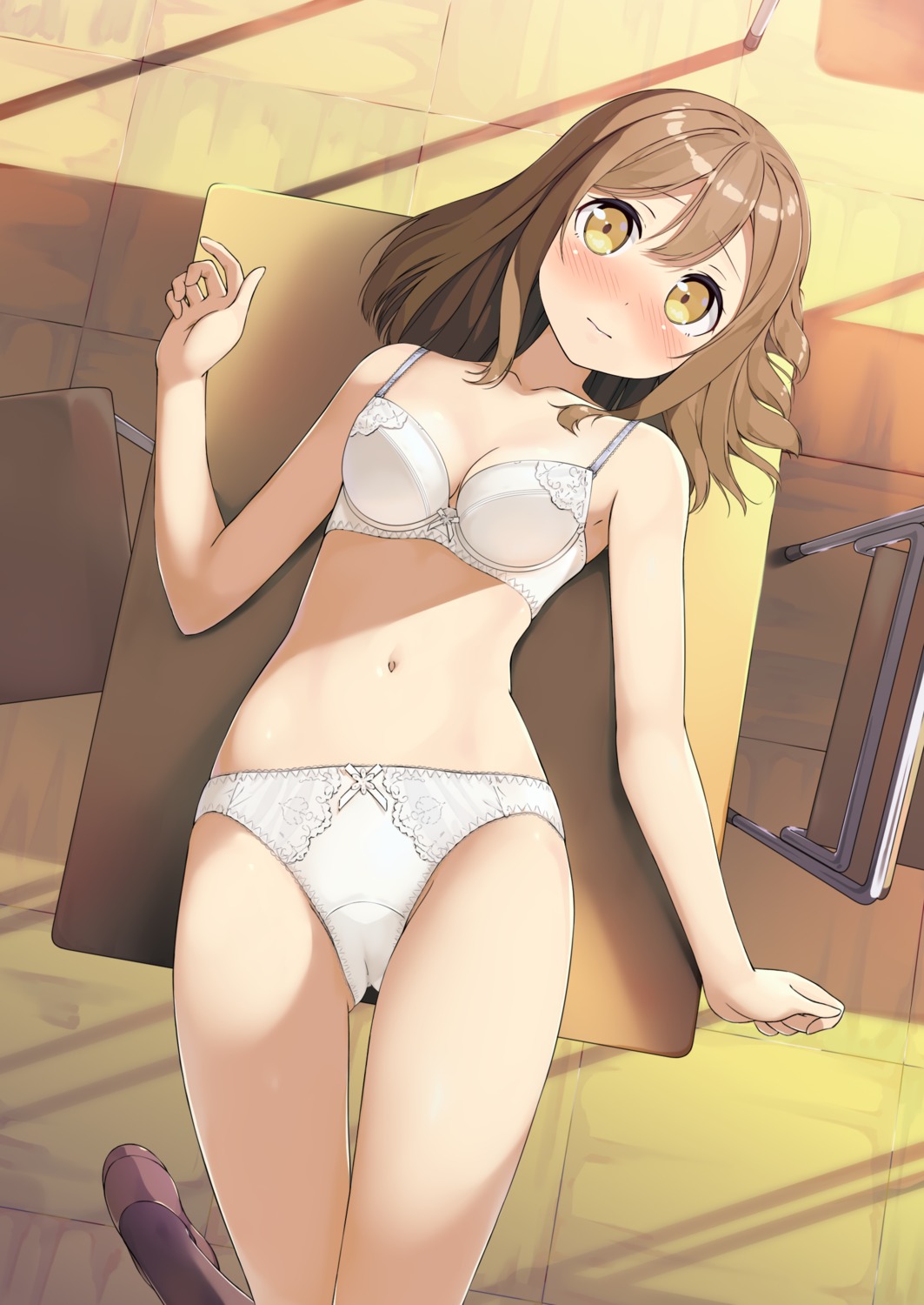 bra cleavage kunikida_hanamaru love_live!_sunshine!! pantsu tsubure_manjuu