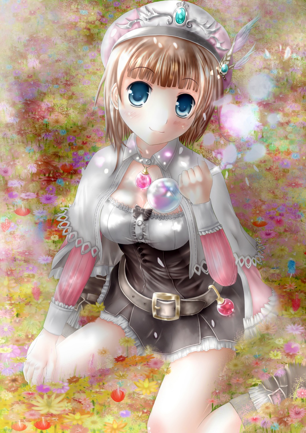 atelier atelier_rorona cleavage mochitsuki_hono rorolina_frixell