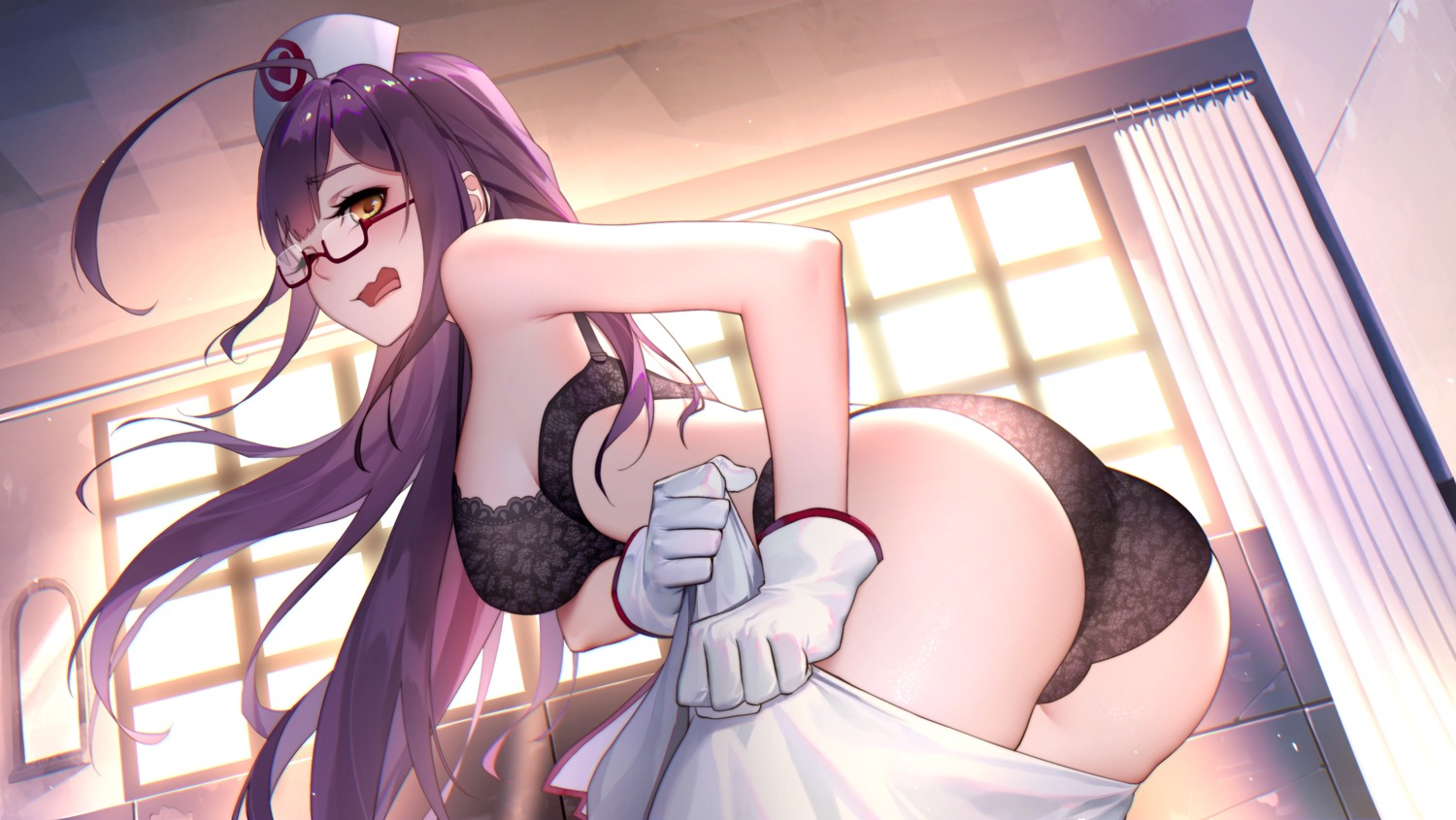 ass bra jimolianzhanji megane nurse pantsu thank_star undressing