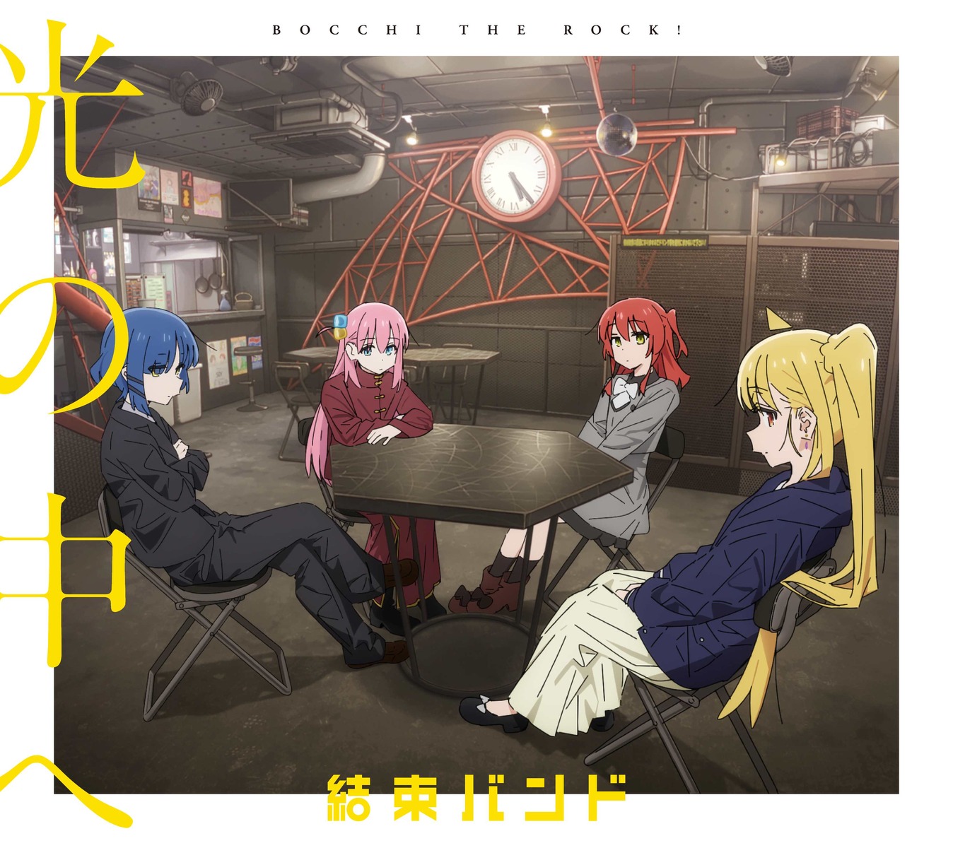 bocchi_the_rock! business_suit chinadress crossdress disc_cover gotou_hitori ijichi_nijika kerorira kita_ikuyo yamada_ryou