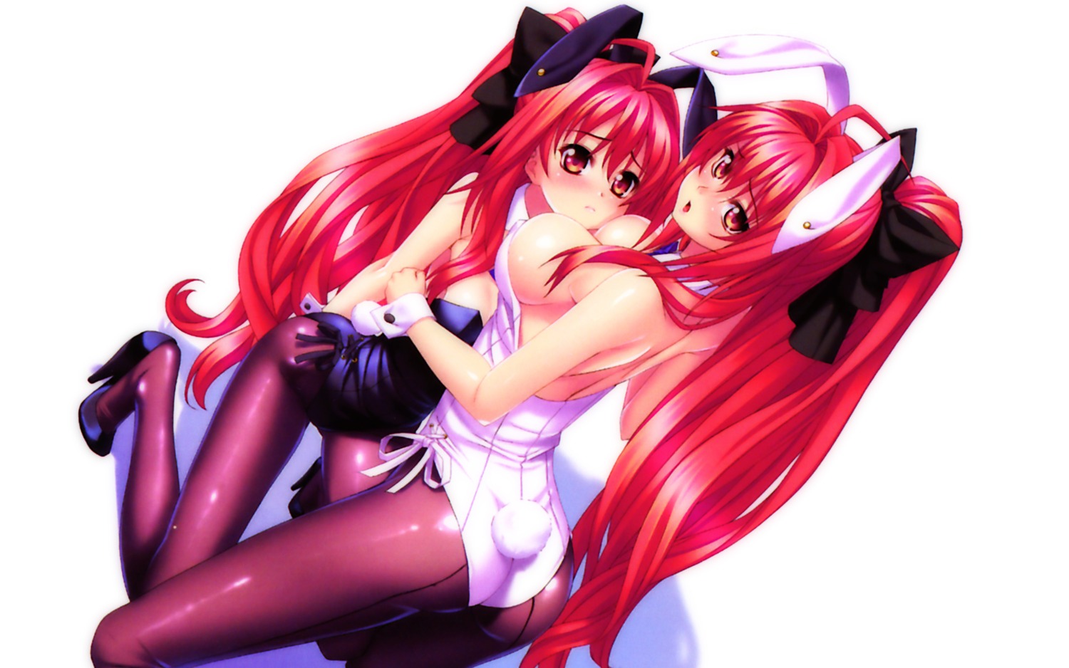 animal_ears ass bunny_ears bunny_girl cleavage corticarte_apa_lagranges kannatsuki_noboru overfiltered pantyhose shinkyoku_soukai_polyphonica wallpaper