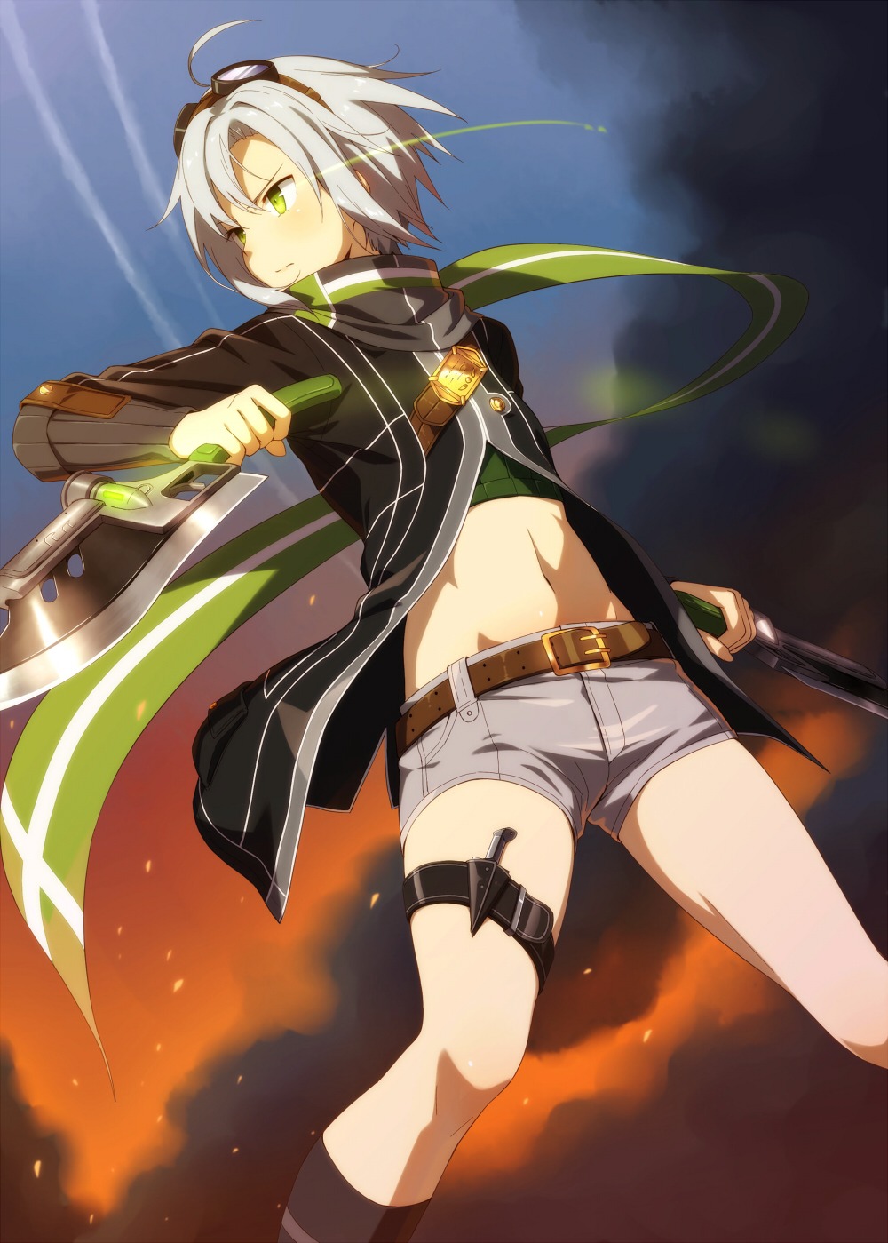 eiyuu_densetsu eiyuu_densetsu:_sen_no_kiseki fie_claussell kinta_(distortion) weapon