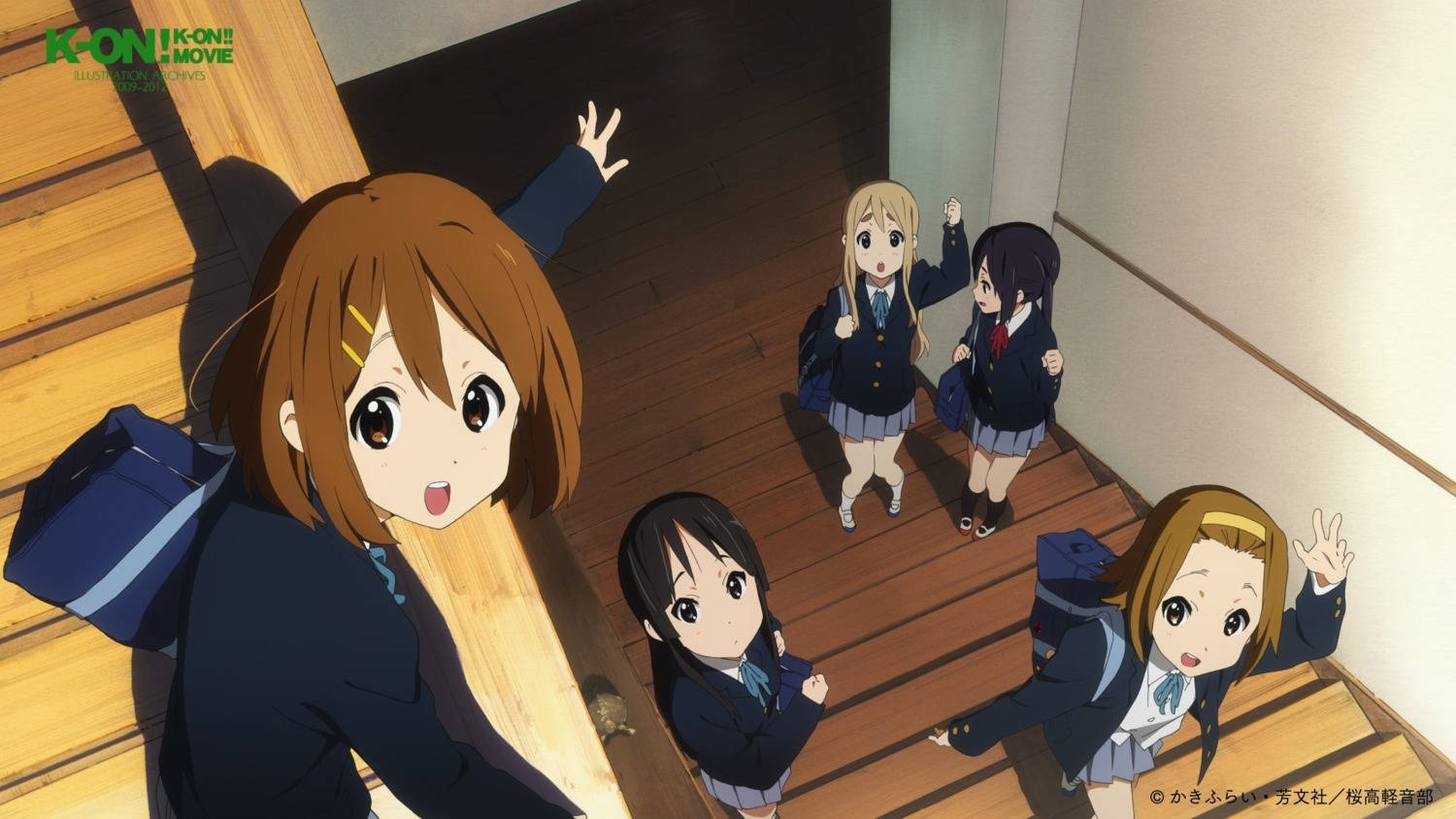 akiyama_mio hirasawa_yui horiguchi_yukiko k-on! kotobuki_tsumugi nakano_azusa seifuku tainaka_ritsu wallpaper