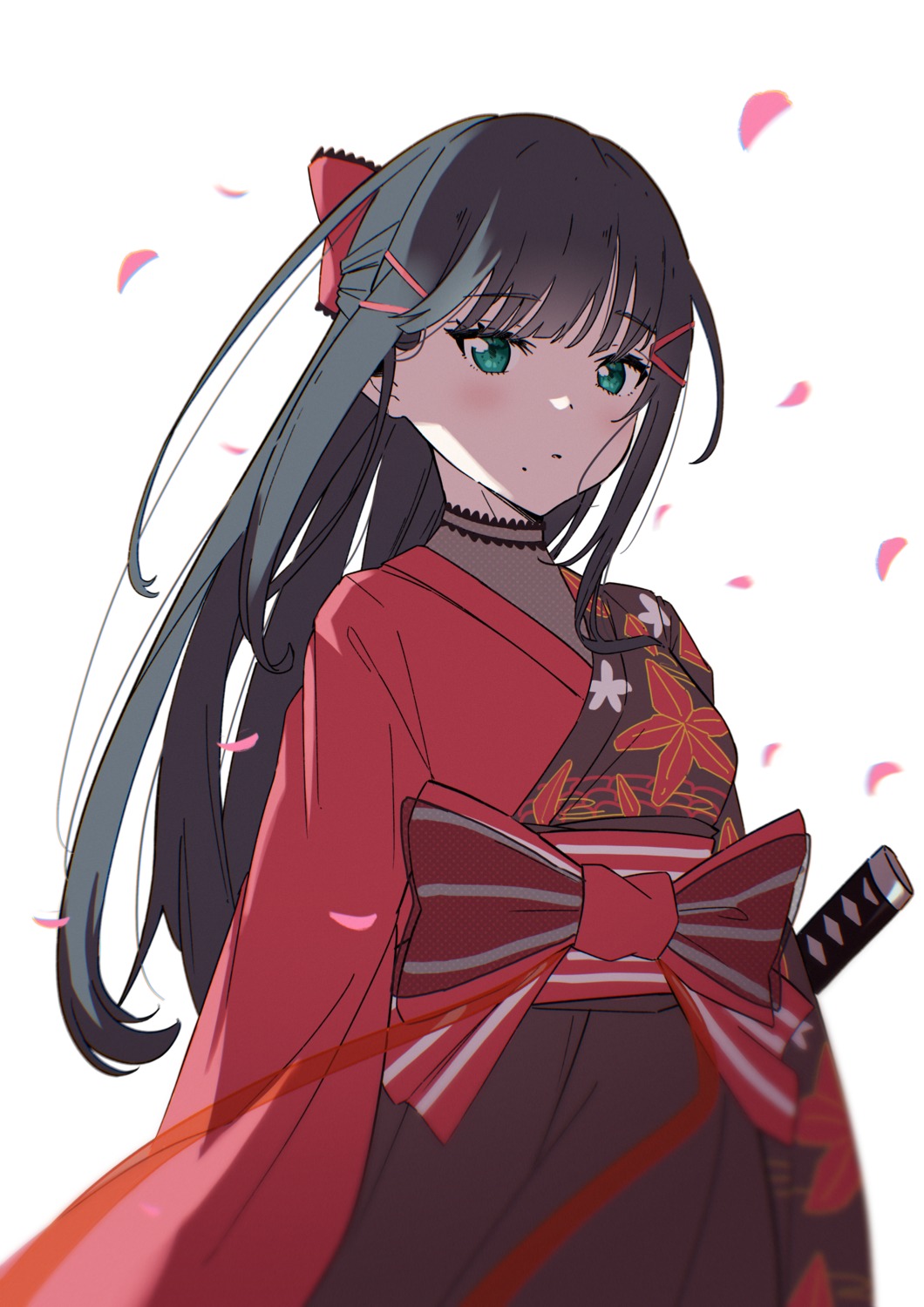 japanese_clothes kurosawa_dia love_live!_sunshine!! senguyen1011 sword