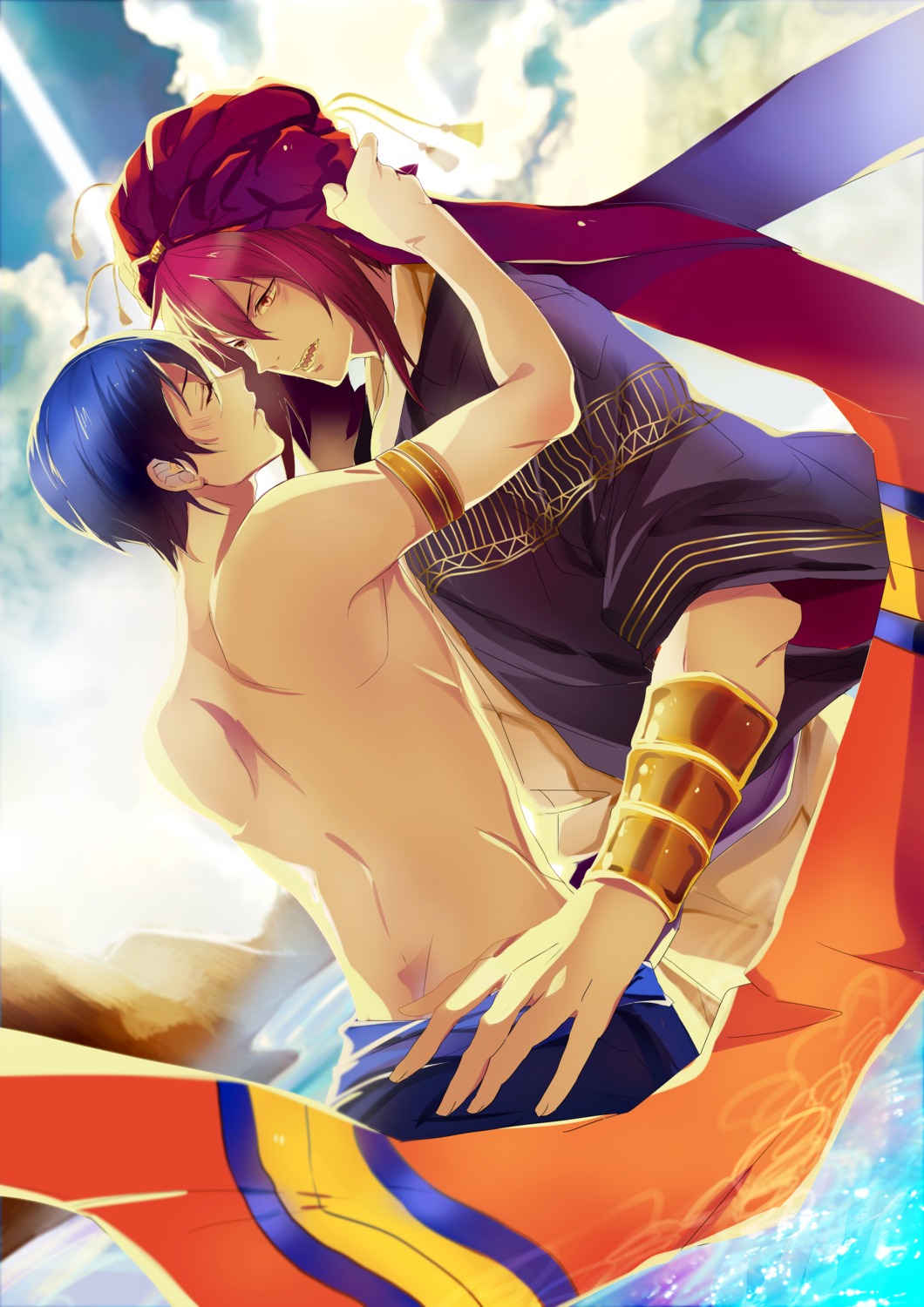 free! kagura_kurosaki male matsuoka_rin nanase_haruka yaoi