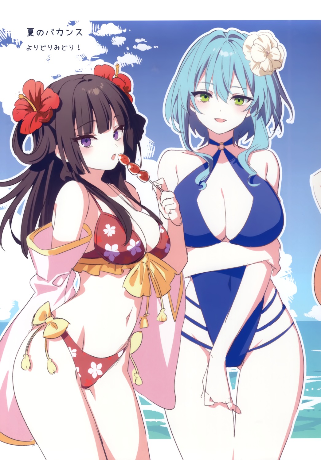 amatsu_karla bikini eterna hikikomari_kyuuketsuki_no_monmon riichu sketch swimsuits villhaze