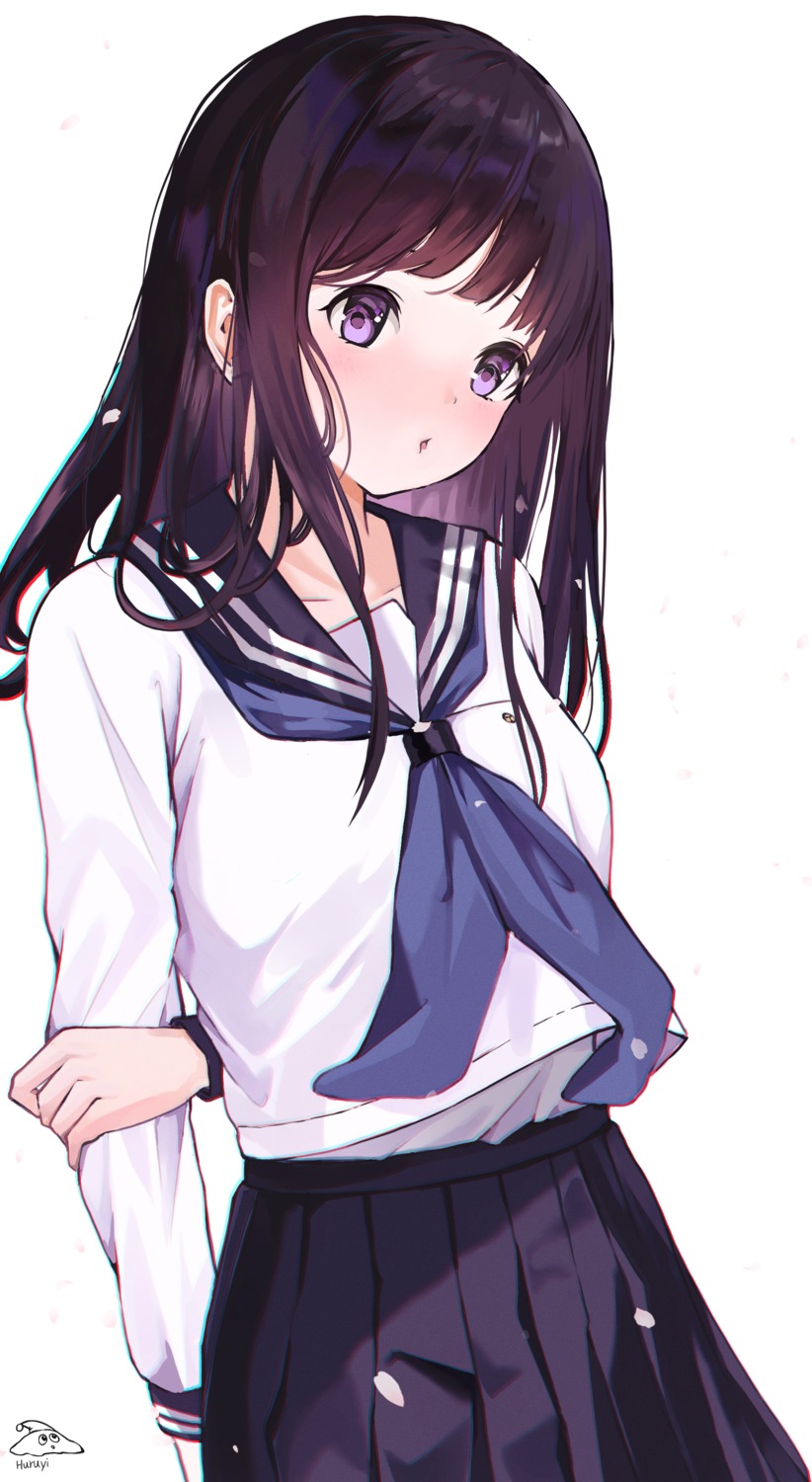 chitanda_eru harui_(huruyi_817) hyouka seifuku