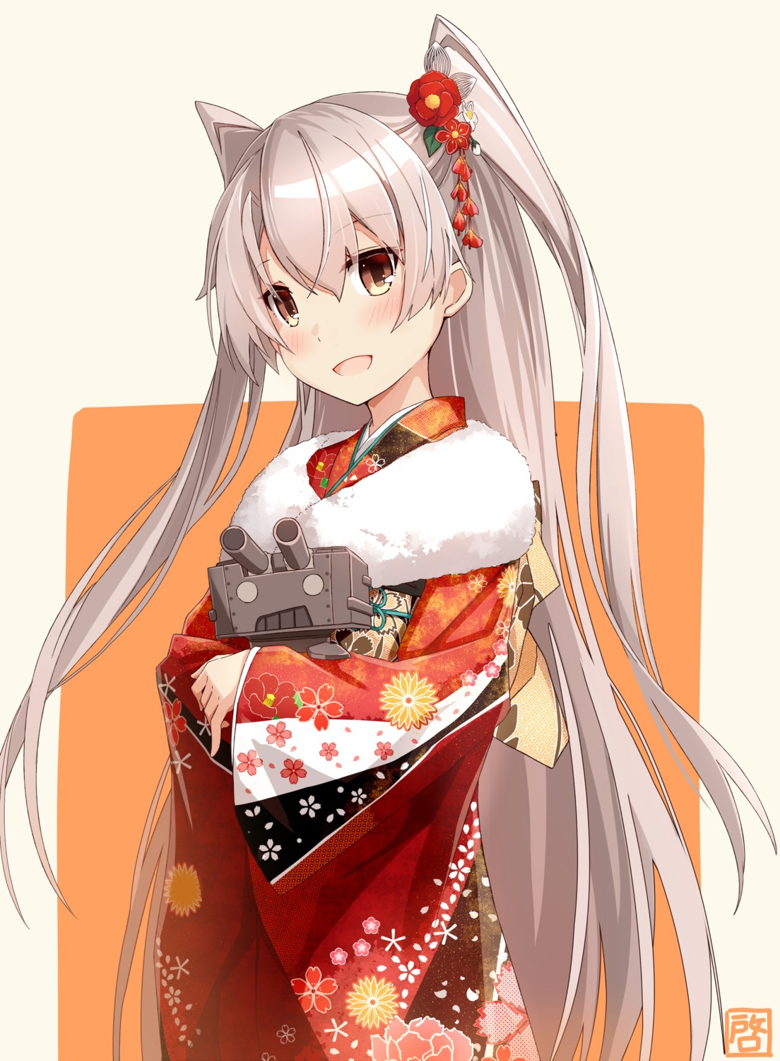 amatsukaze_(kancolle) kantai_collection kimono rensouhou-kun takanashi_kei_(hitsujikan)