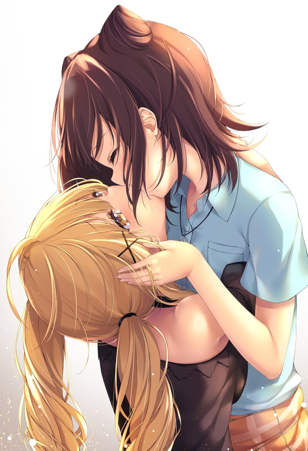 bang_dream! chiyonekoko ichigaya_arisa seifuku toyama_kasumi yuri