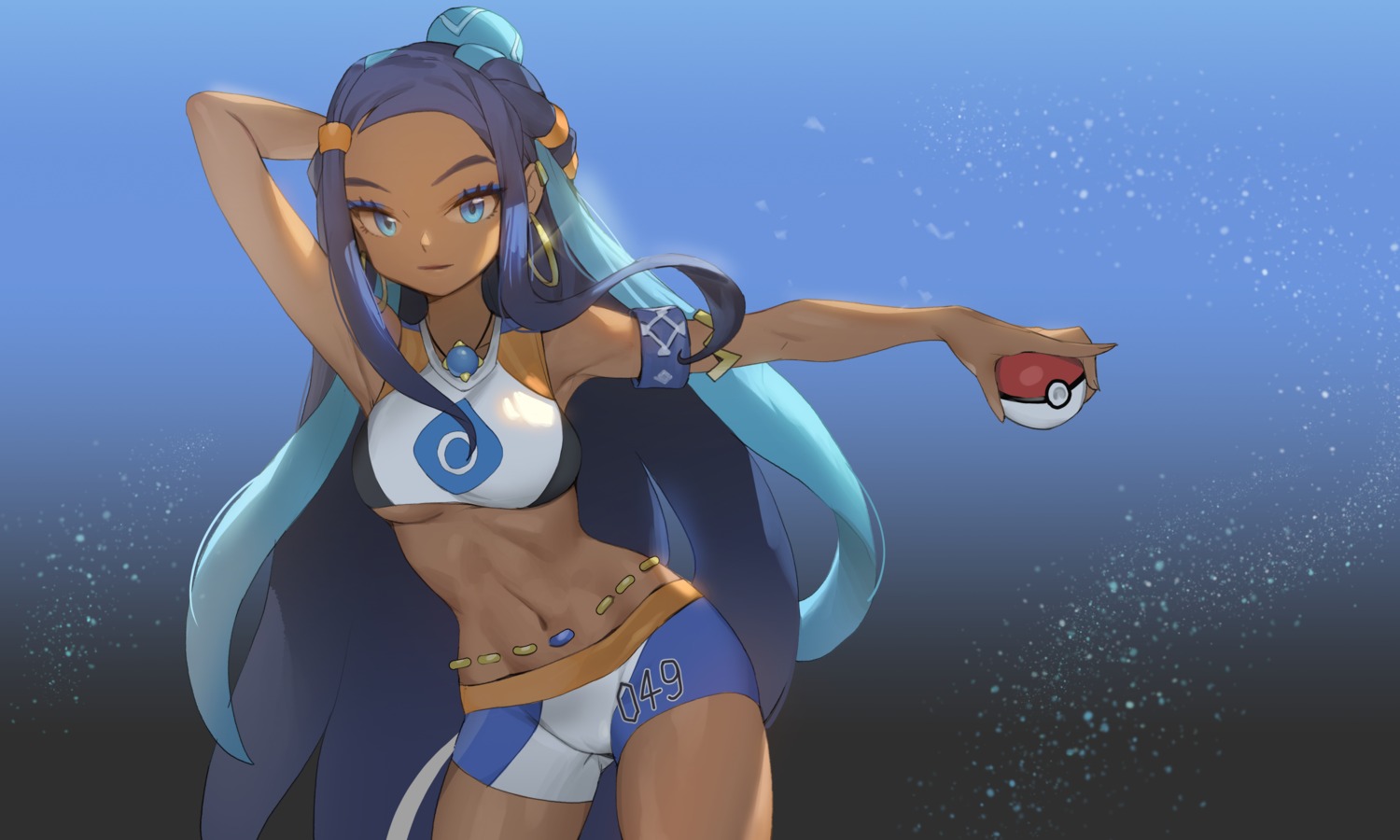 cameltoe pokemon pokemon_sword_and_shield romana rurina_(pokemon) underboob